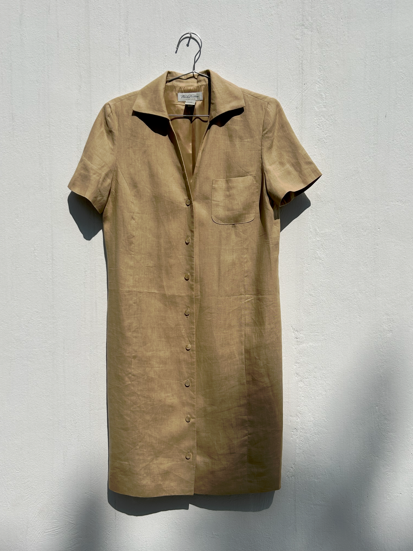 Vintage Linen Shirt Dress ‘’Brooke Brothers’’