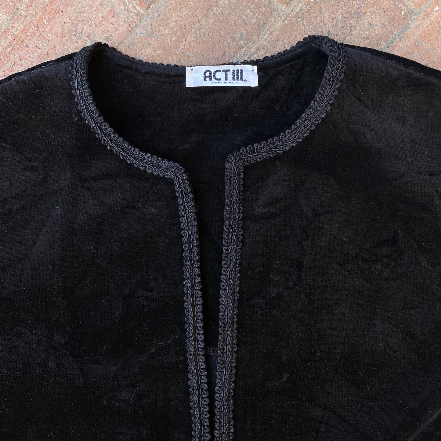 Vintage Cotton Velvet Jacket ‘’Act III’’