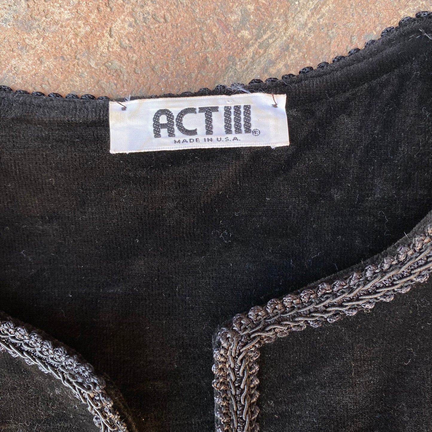 Vintage Cotton Velvet Jacket ‘’Act III’’