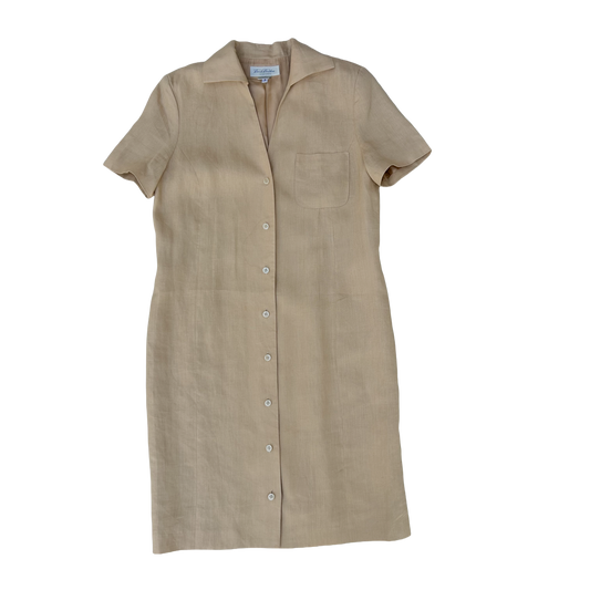 Vintage Linen Shirt Dress ‘’Brooke Brothers’’