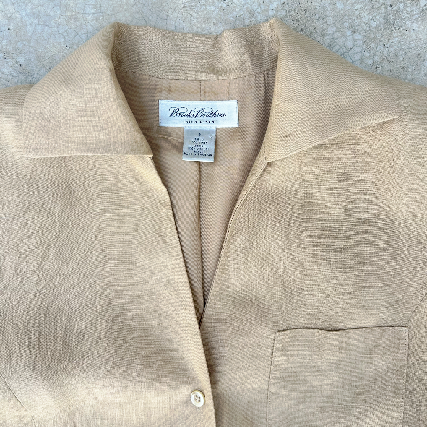 Vintage Linen Shirt Dress ‘’Brooke Brothers’’