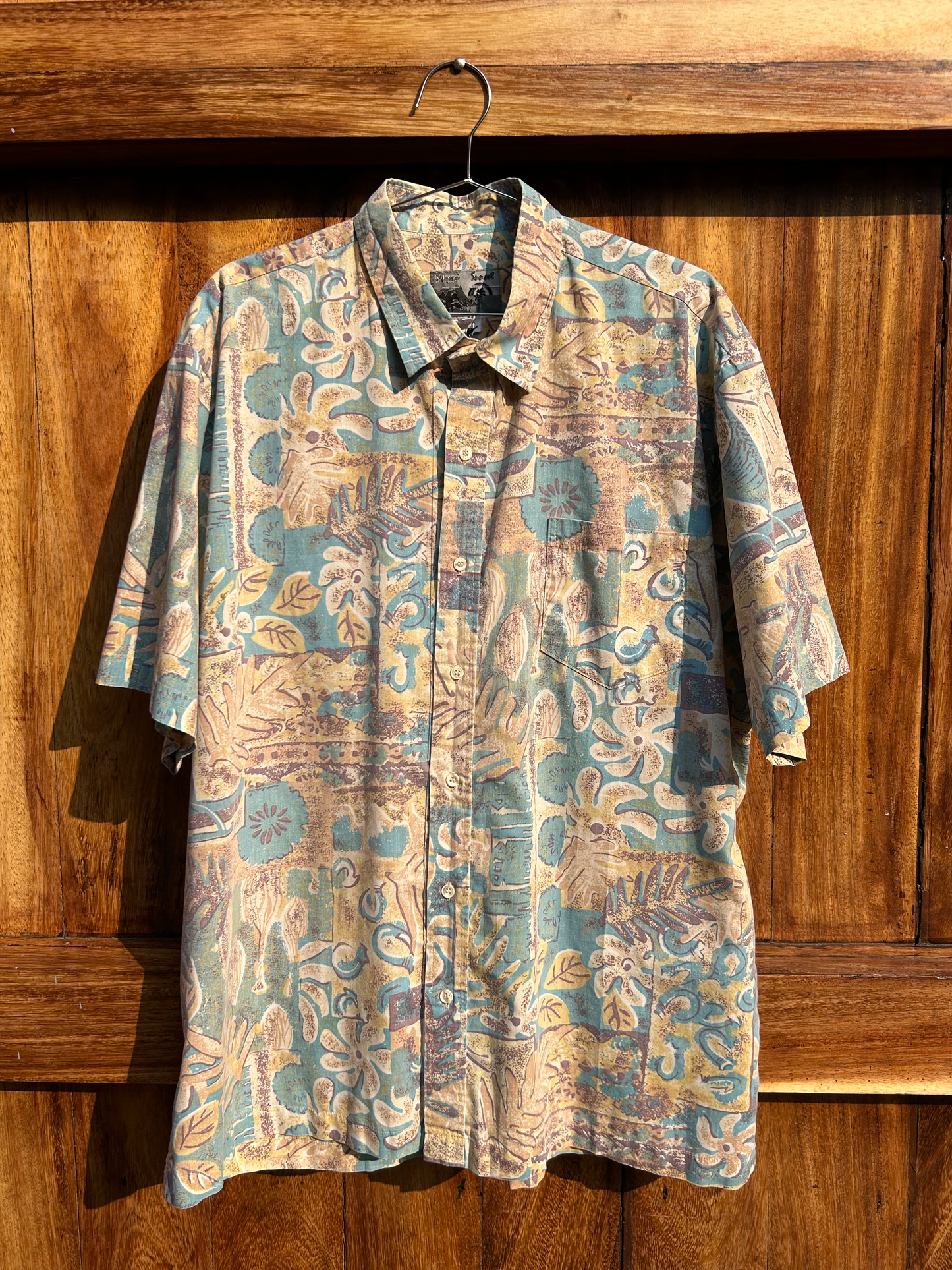 Vintage Cotton Blend Shirt ‘’Maui Sunset’’