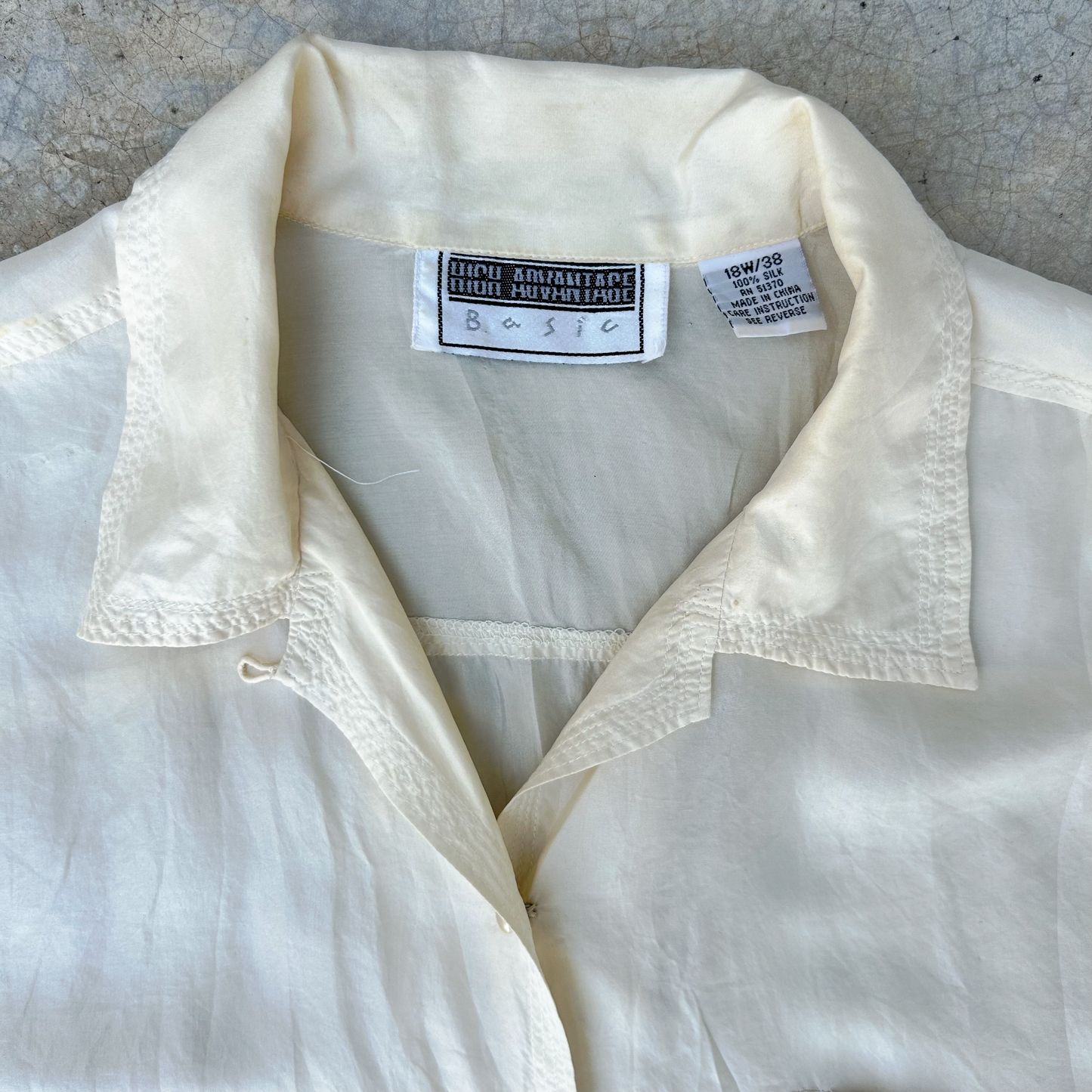 Vintage Silk Shirt ‘’High Adantage Basic’’