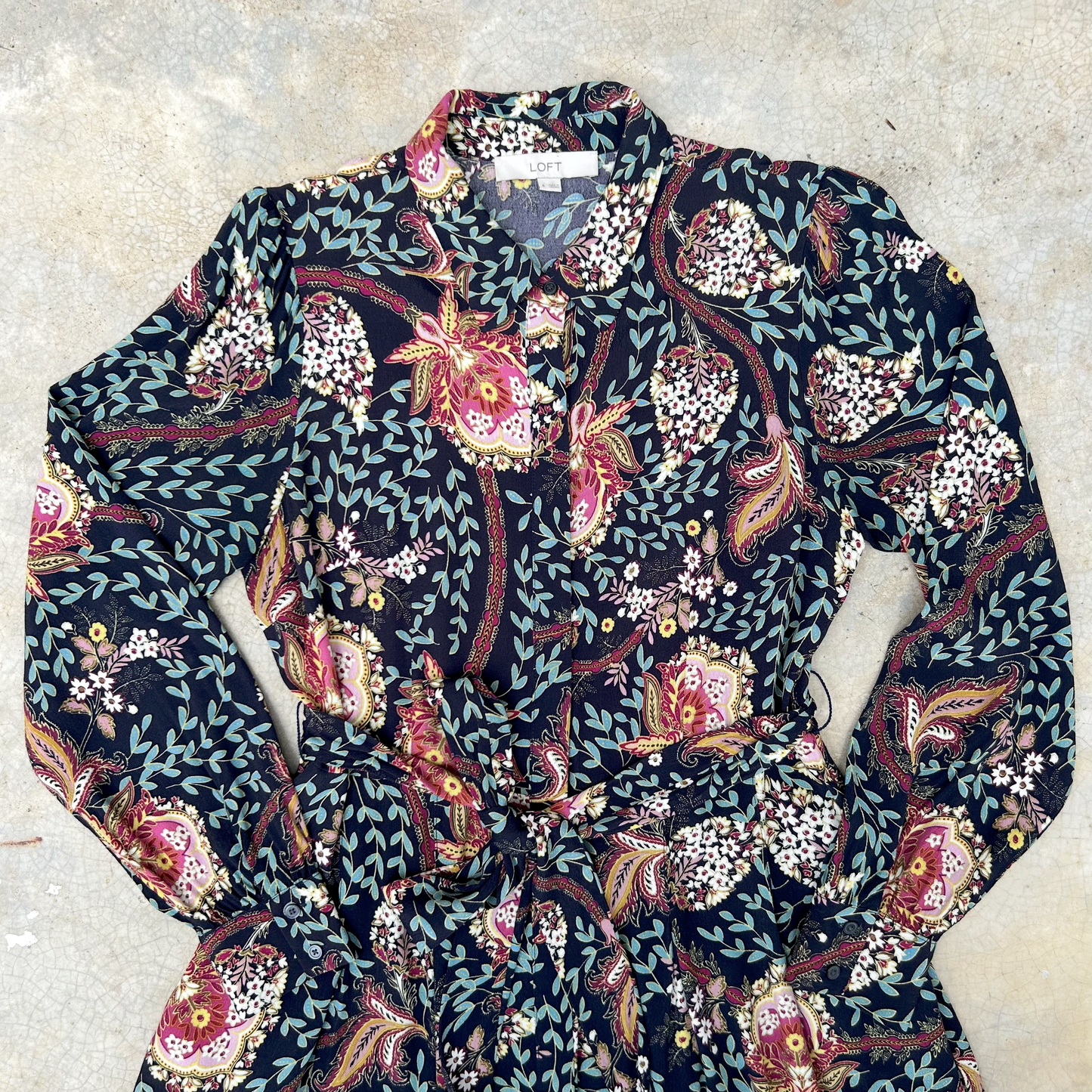 Floral Shirt Midi Dress ‘’Loft’’