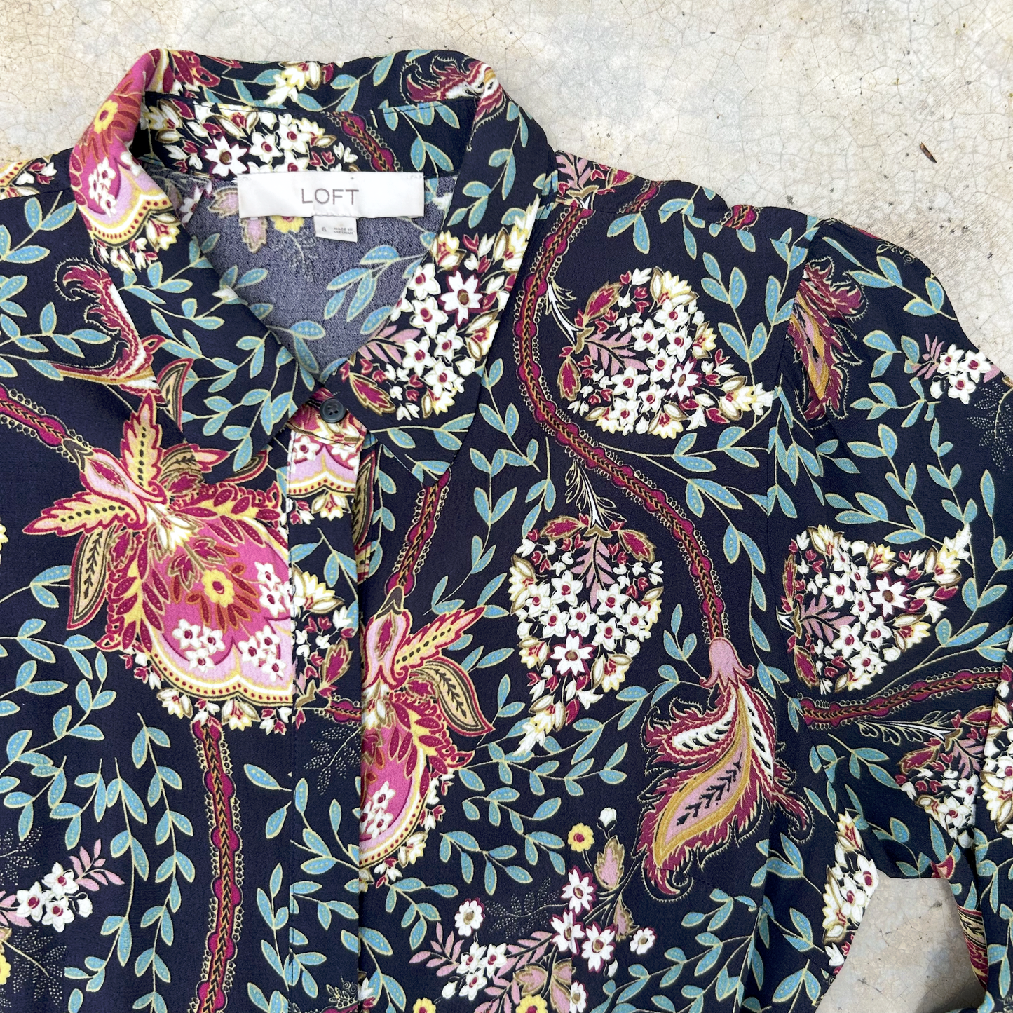 Floral Shirt Midi Dress ‘’Loft’’