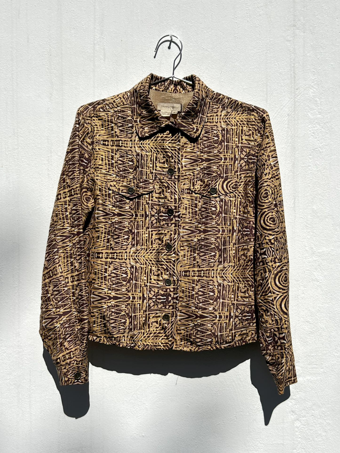 Silk Jean Jacket ‘’Transitions’’