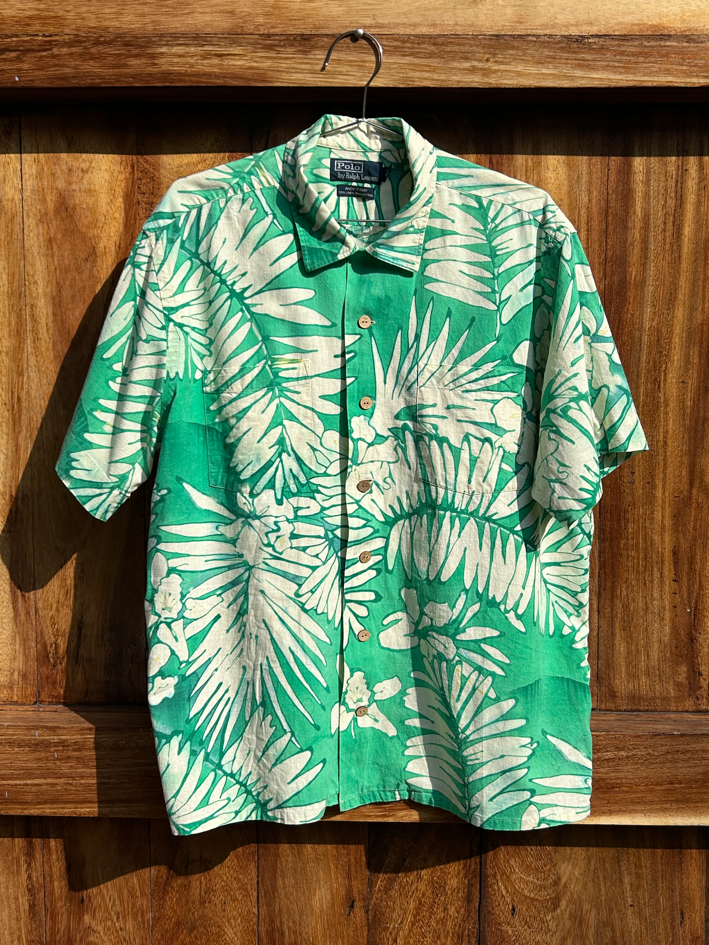 Vintage Hawaiian Linen Blend Shirt ‘’Ralph Lauren’’