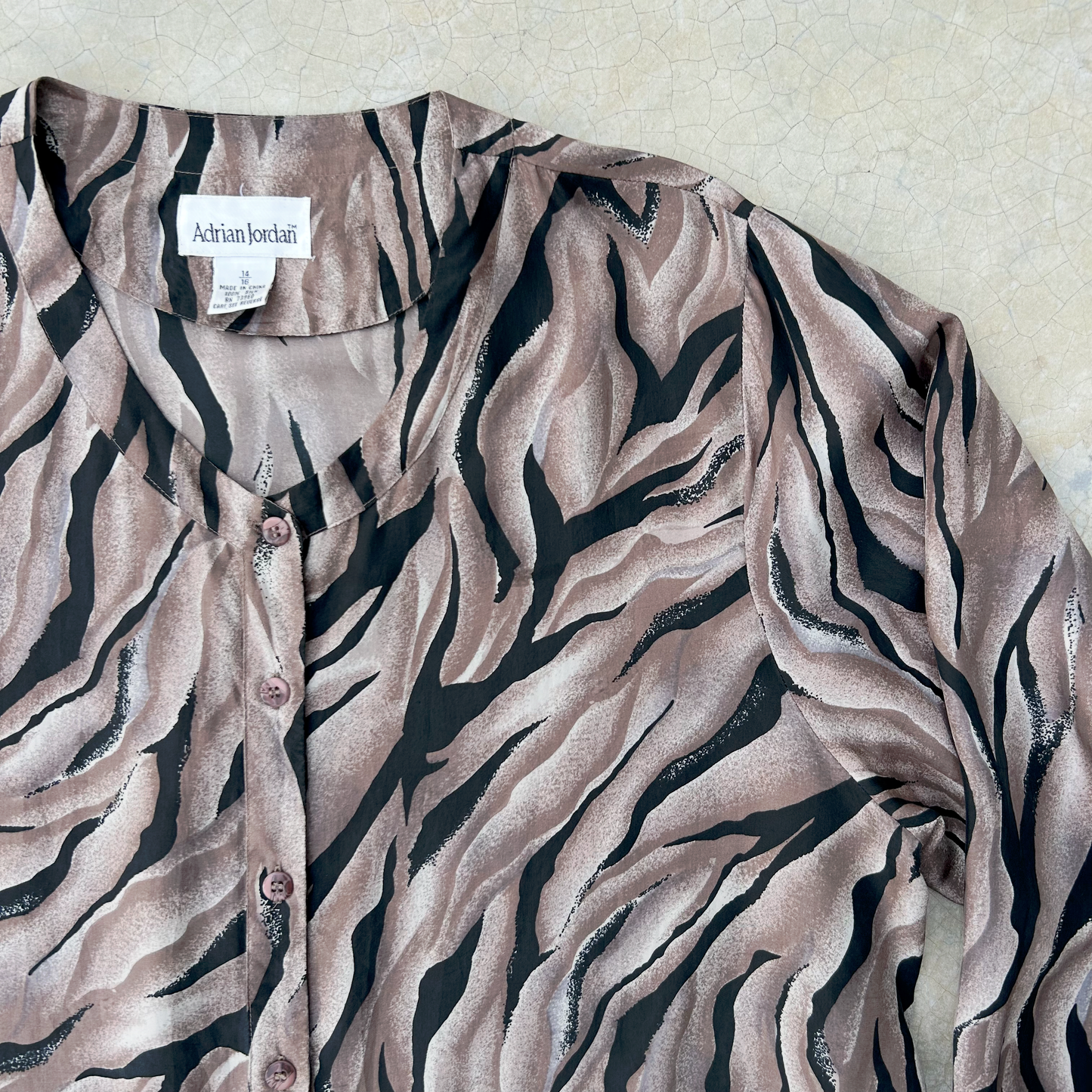 Vintage Silk Shirt ‘’Adrian Jordan’’