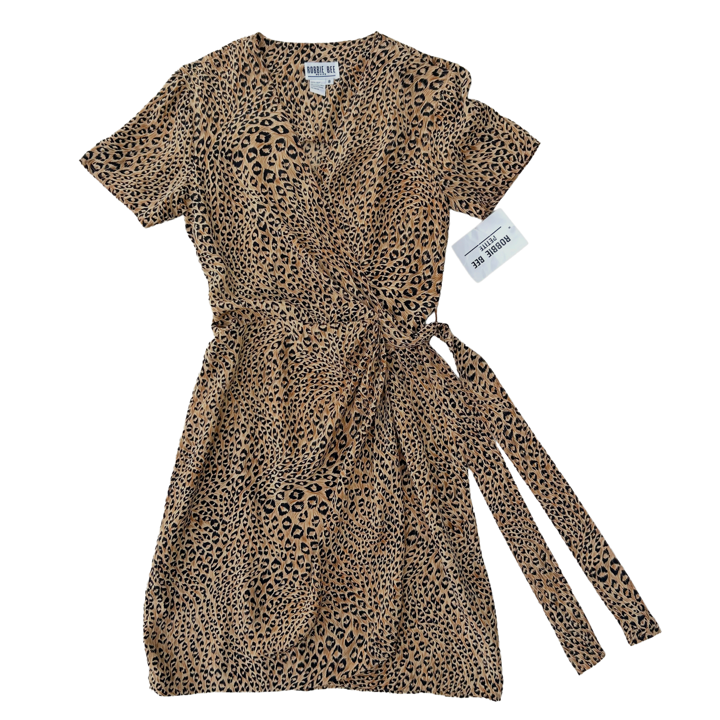 Deadstock Wrap Around Silk Dress ‘’Robbie Bee Petite’’