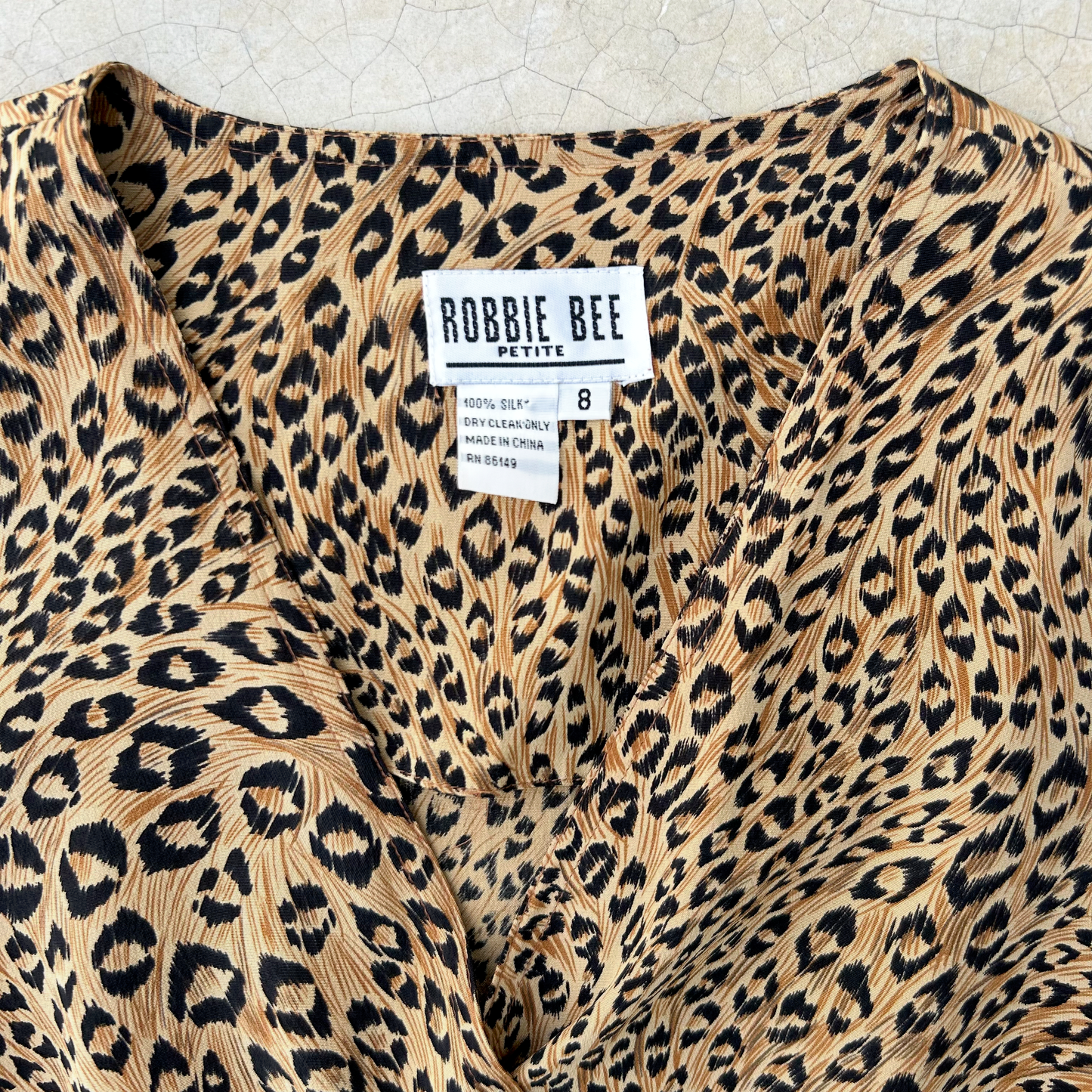 Deadstock Wrap Around Silk Dress ‘’Robbie Bee Petite’’