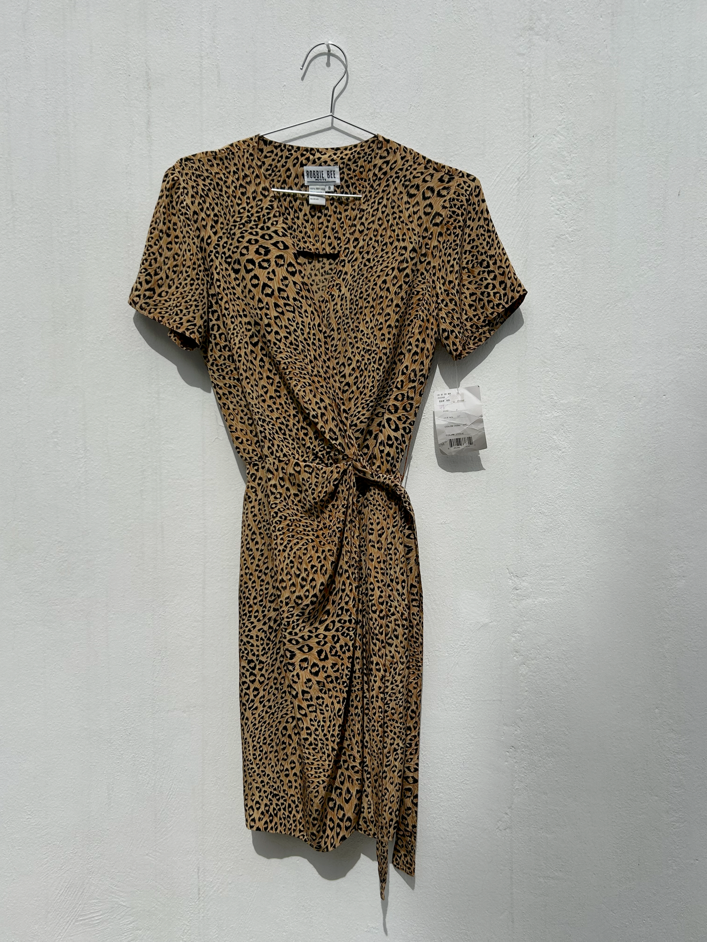 Deadstock Wrap Around Silk Dress ‘’Robbie Bee Petite’’