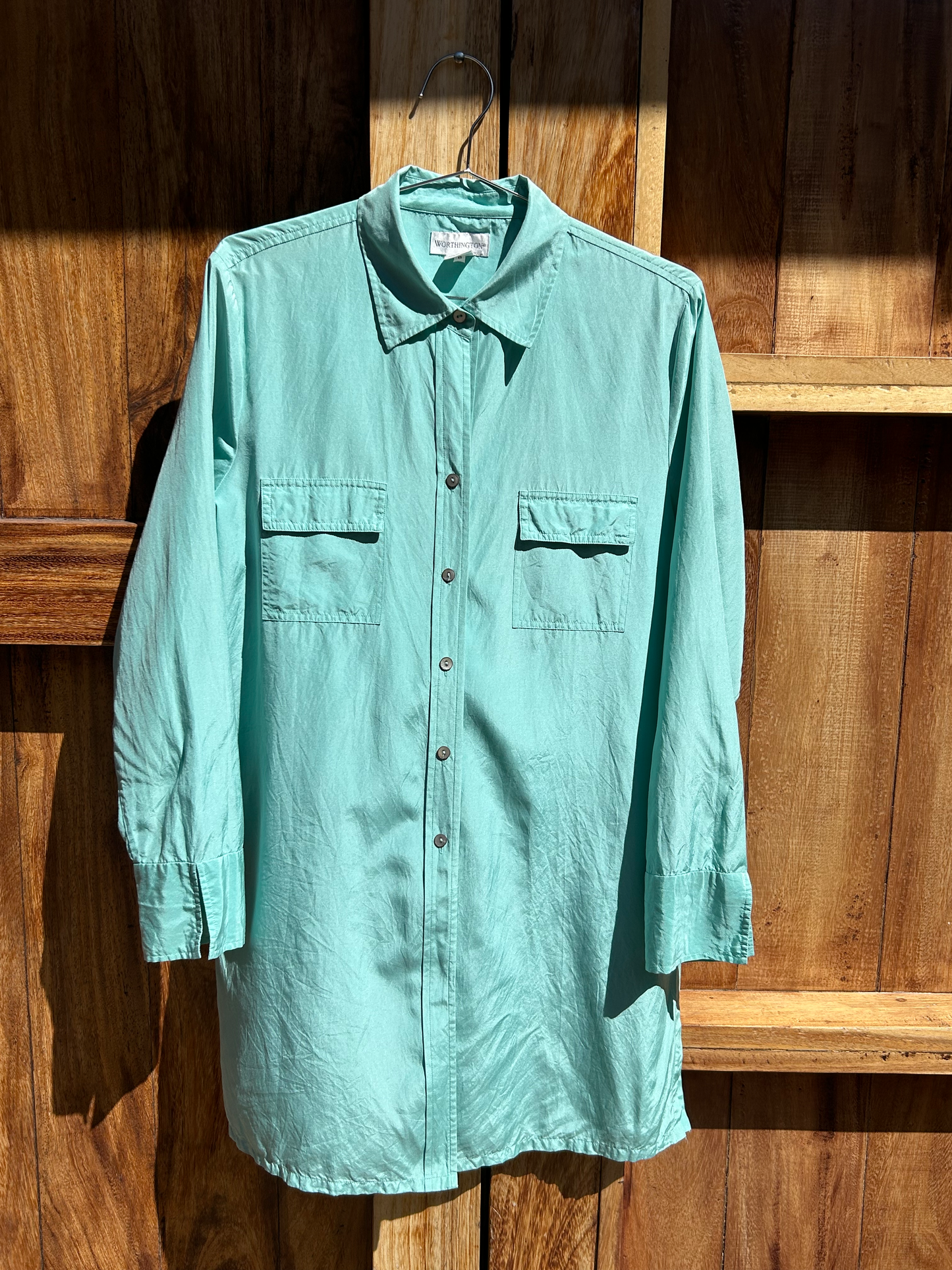 Vintage Long Silk Blend Shirt ‘’Worthington’’