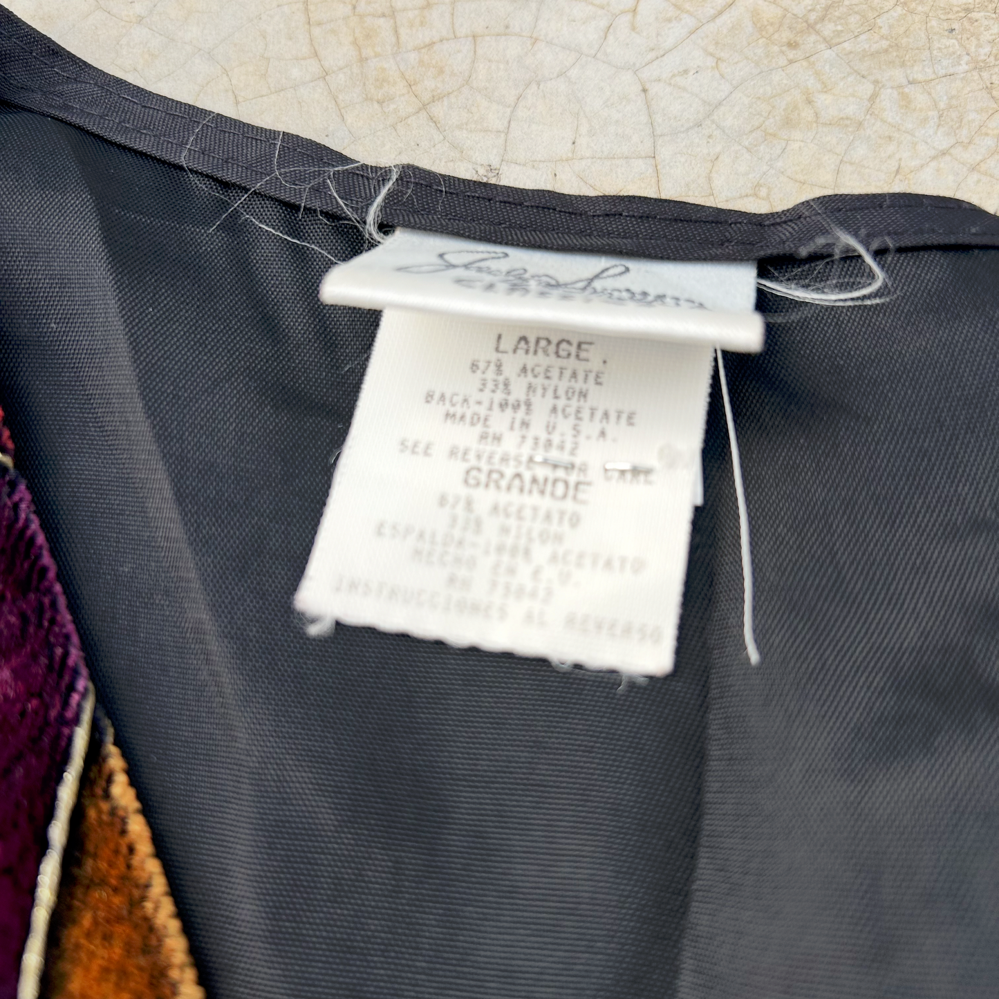 Vintage Velvet Vest ‘’Jaclyn Smith’’