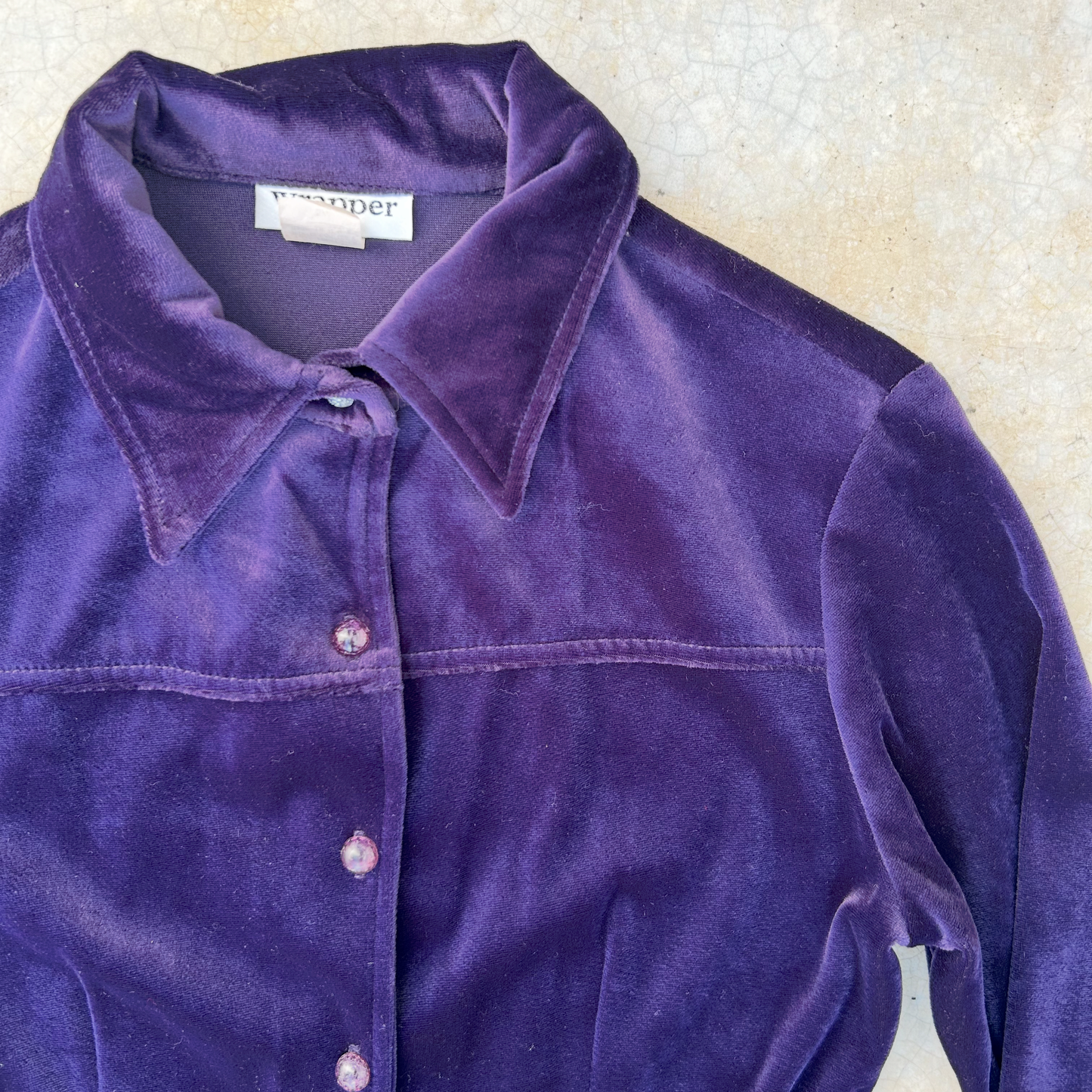 Vintage Velvet Shirt ‘’Wrapper’’
