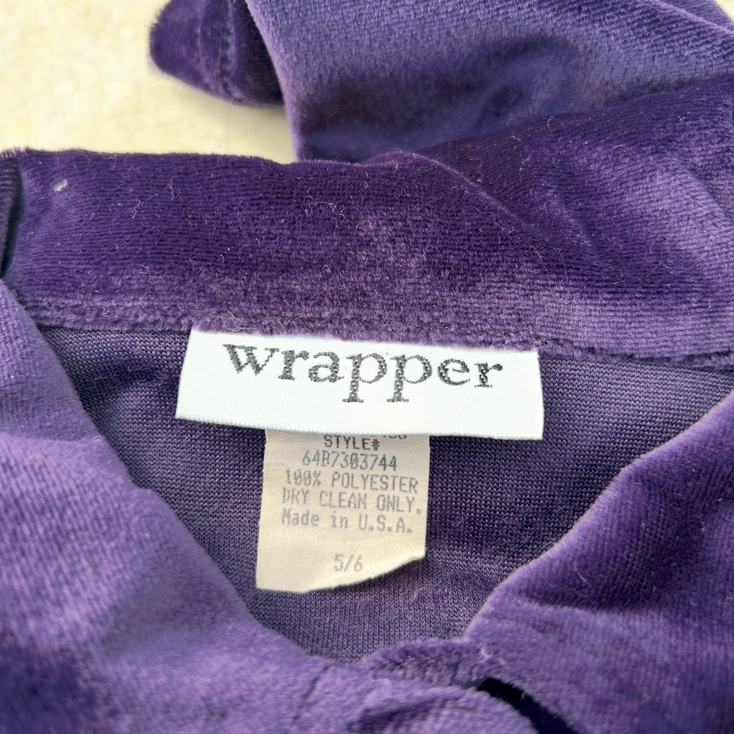 Vintage Velvet Shirt ‘’Wrapper’’