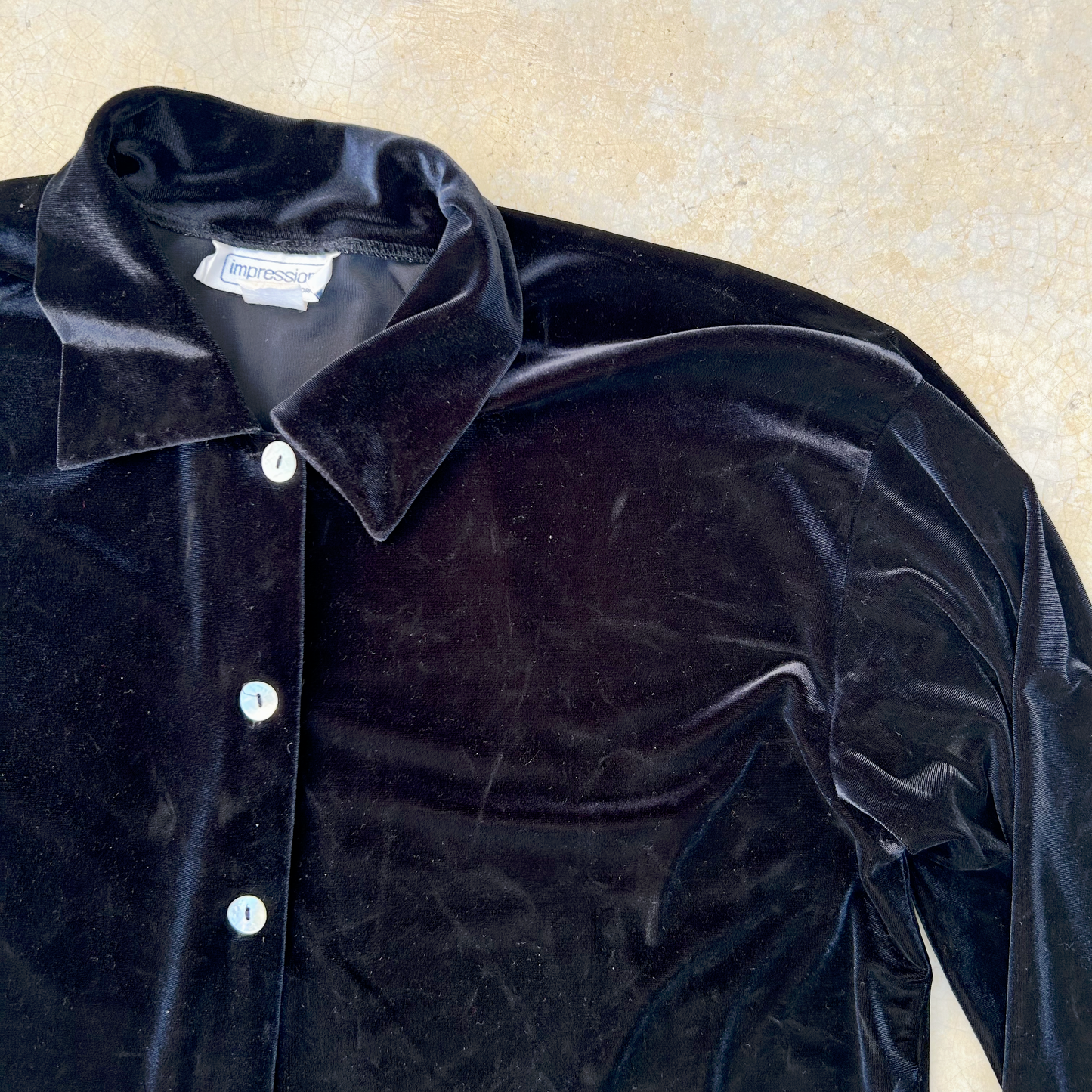 Vintage Velvet Shirt ‘’Impressions’’