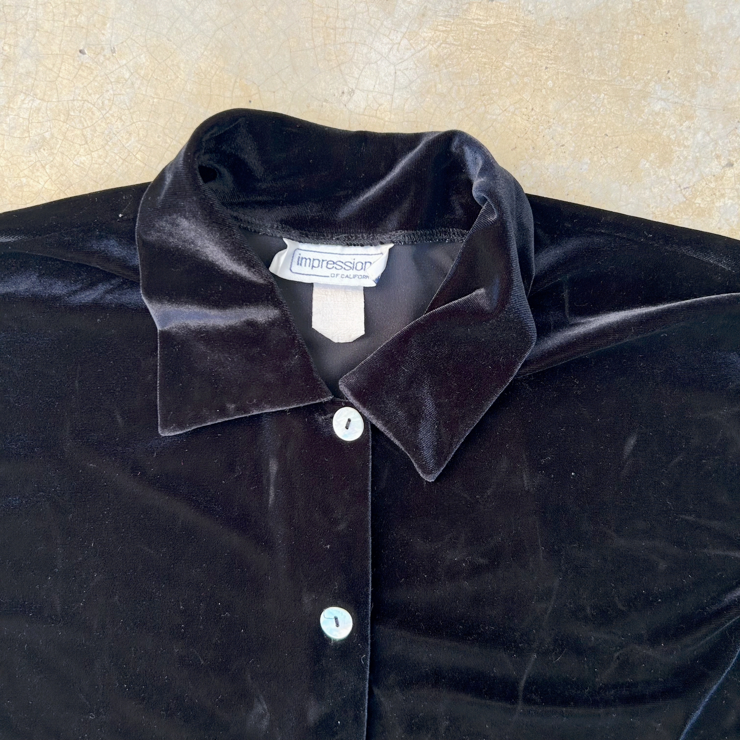 Vintage Velvet Shirt ‘’Impressions’’