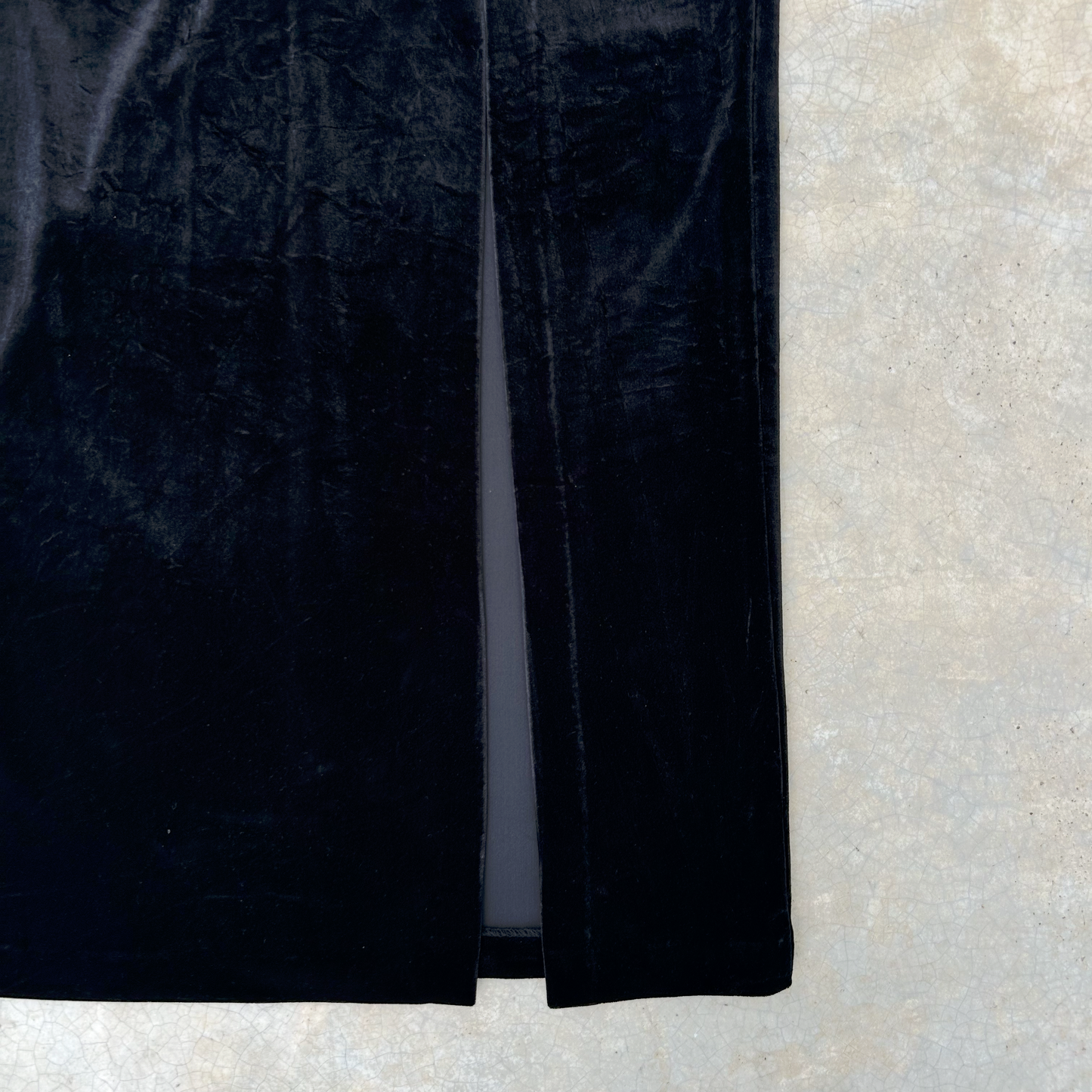 Deadstock Vintage Velvet Maxi Skirt ‘’R&K Evening’’