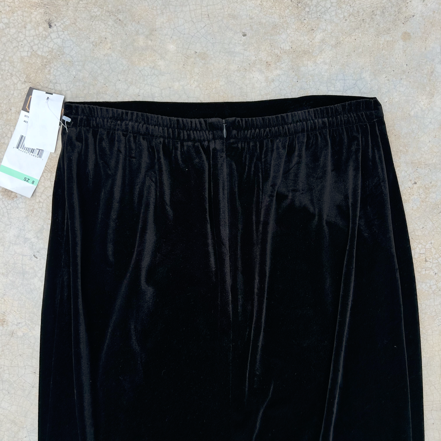 Deadstock Vintage Velvet Maxi Skirt ‘’R&K Evening’’