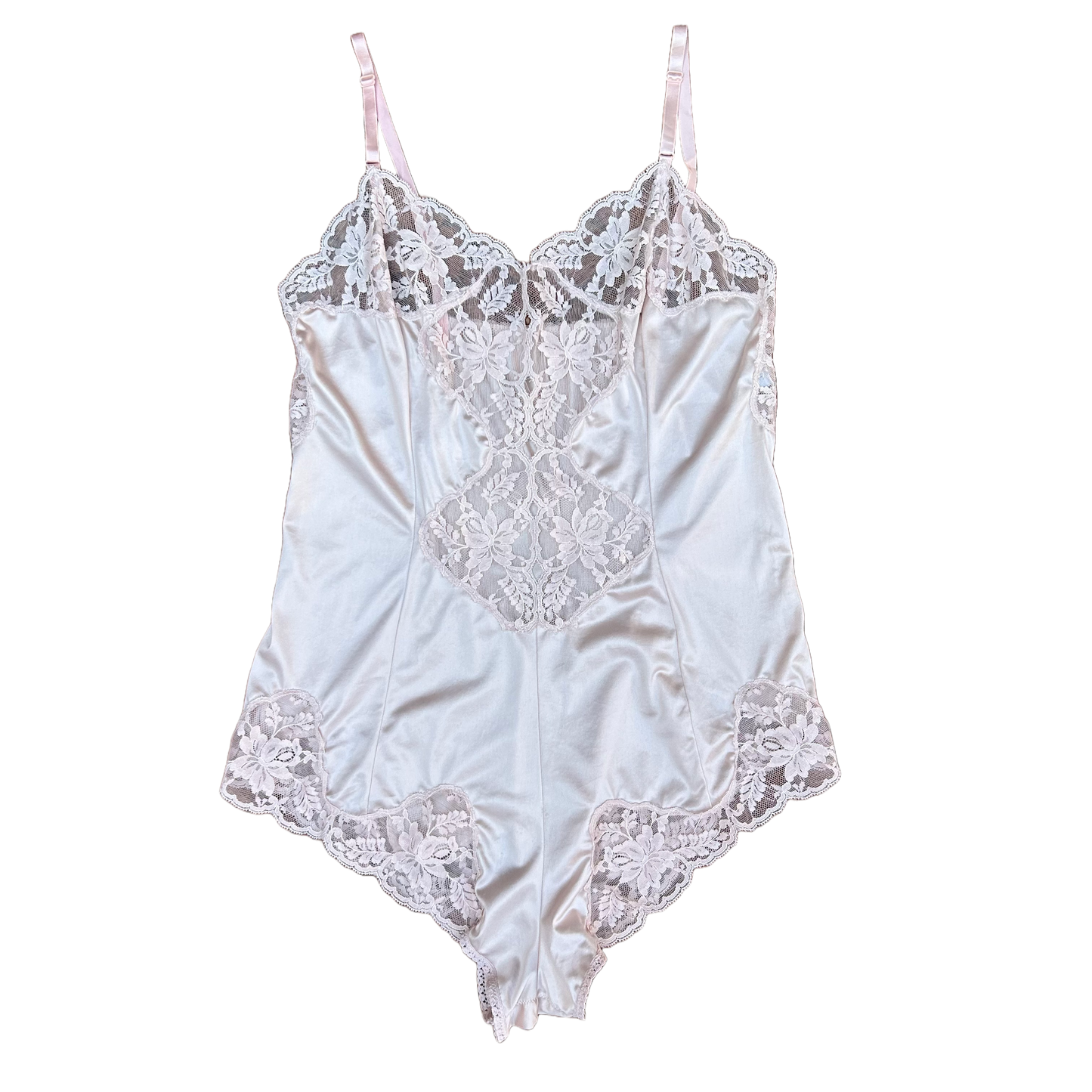 Vintage Satin Lace Teddy ‘’Wonder Maid’’