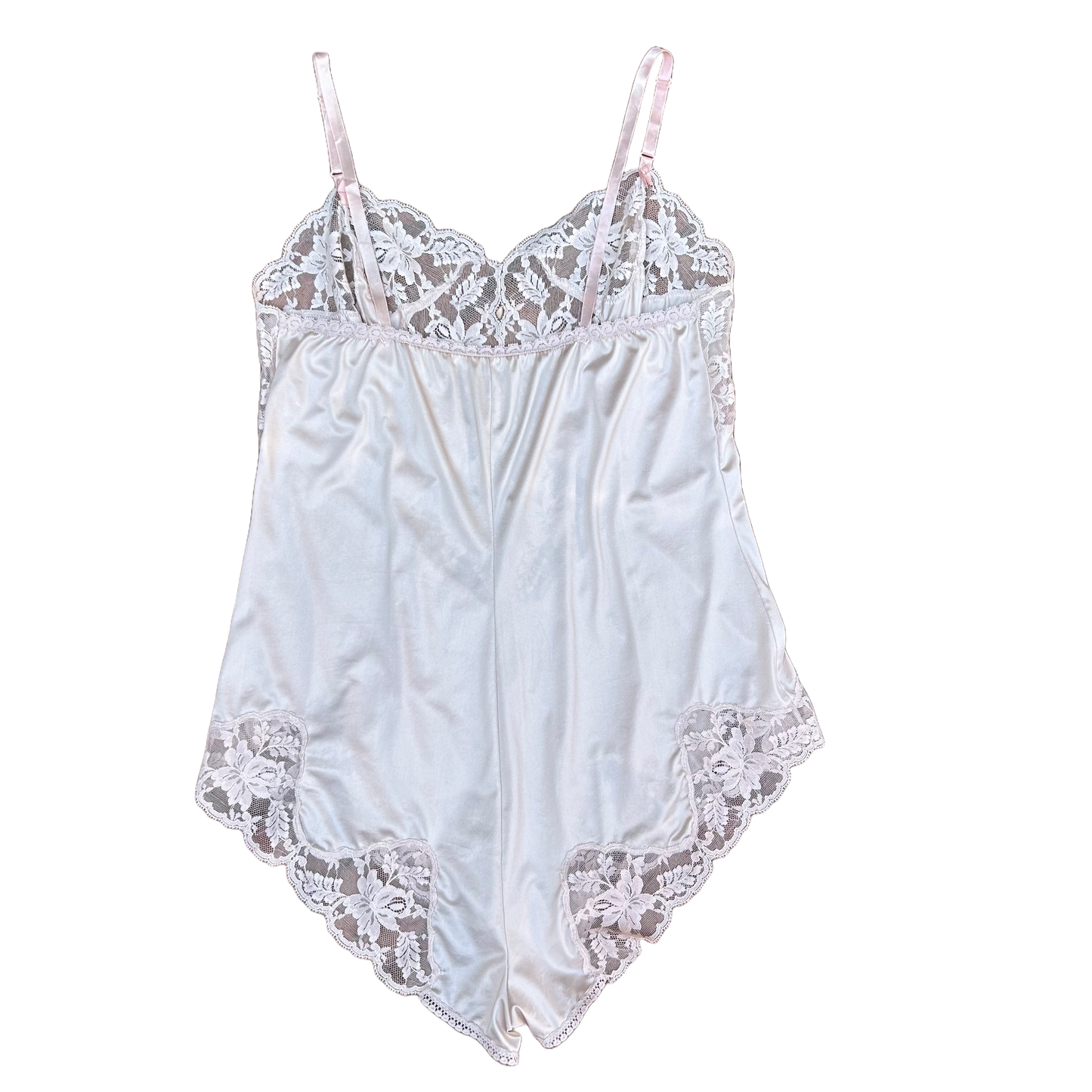 Vintage Satin Lace Teddy ‘’Wonder Maid’’