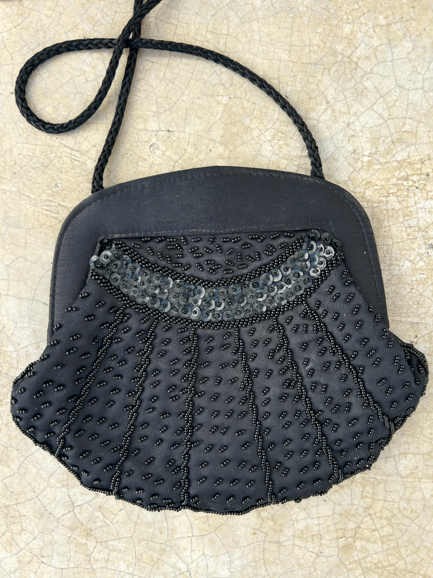 Vintage Beaded Minaudière Crossbody Bag ‘’Sin Etiqueta’’