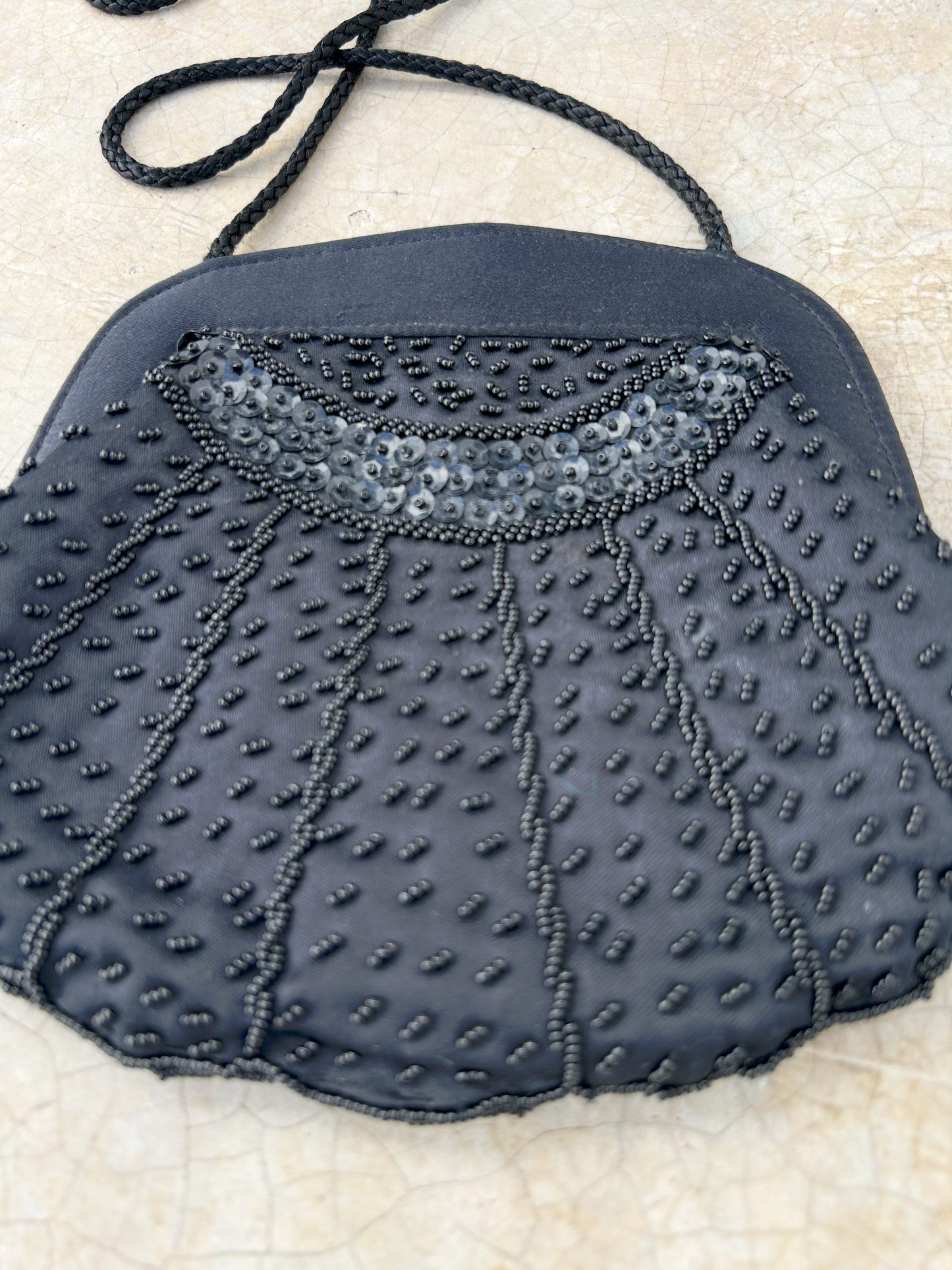 Vintage Beaded Minaudière Crossbody Bag ‘’Sin Etiqueta’’