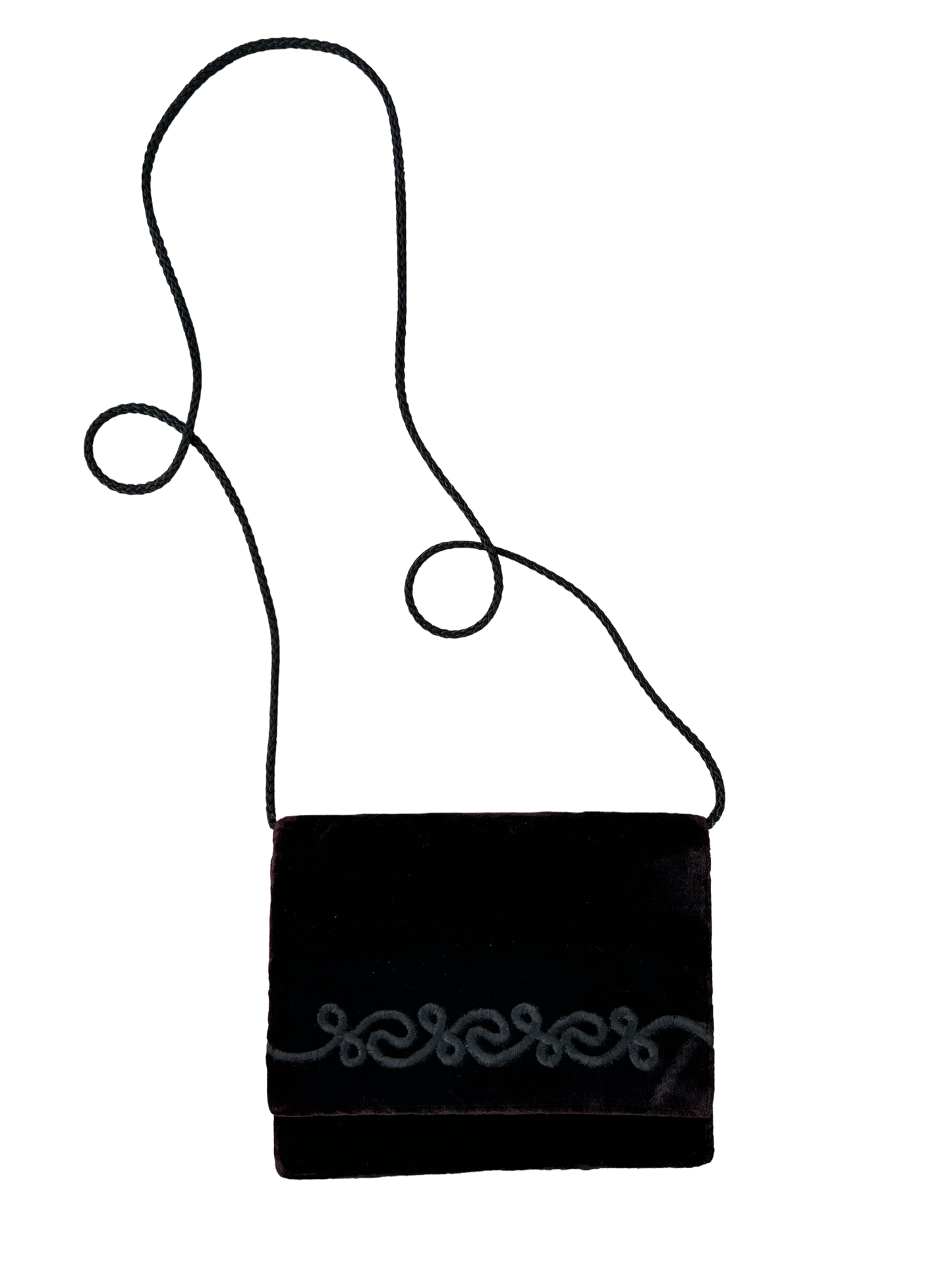 Vintage Velvet Flap Crossbody Crossbody Bag ‘’Sin Etiqueta’’