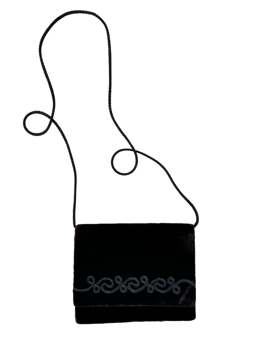 Vintage Velvet Flap Crossbody Crossbody Bag ‘’Sin Etiqueta’’