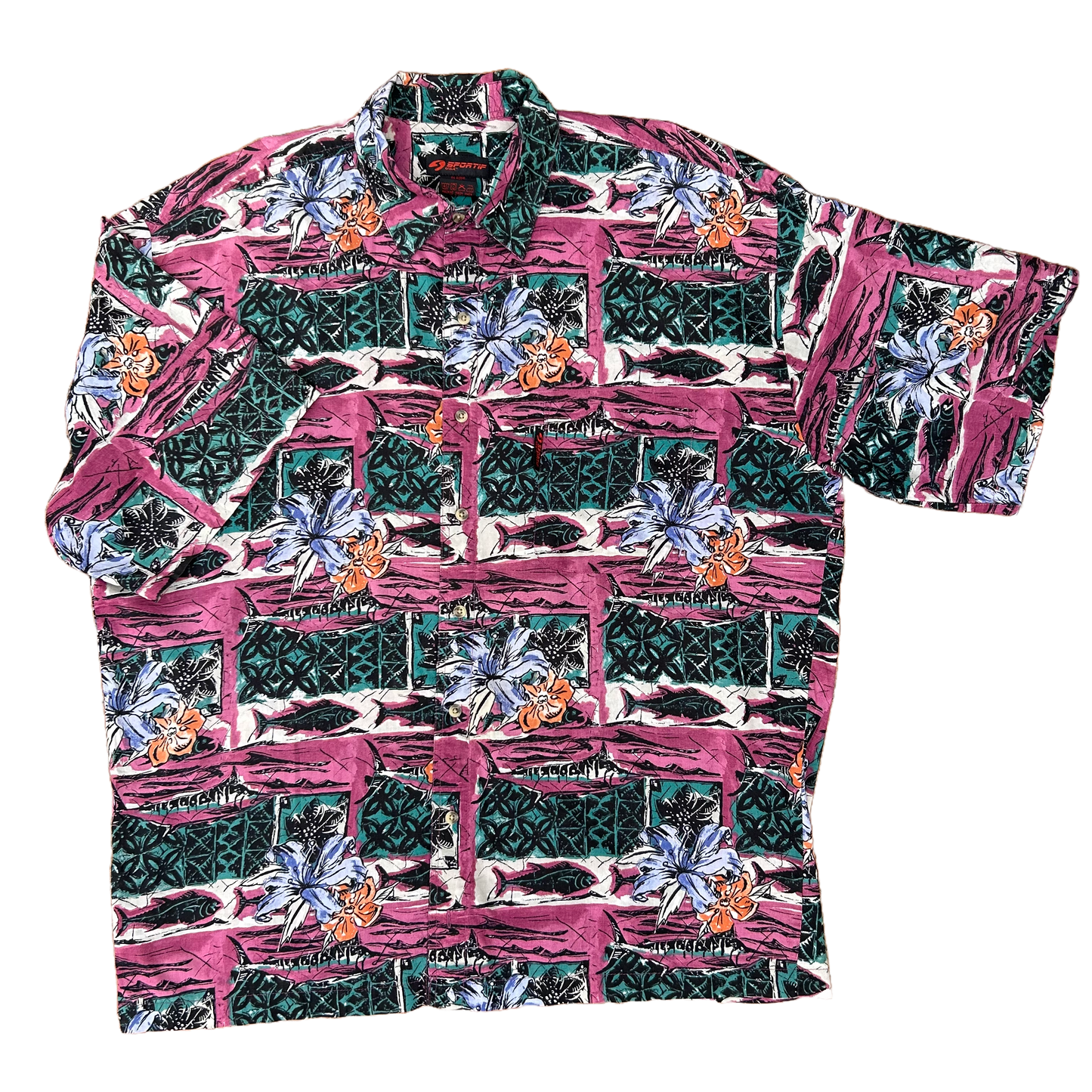 Vintage Hawaiian Cotton Shirt ‘’Sportif’’