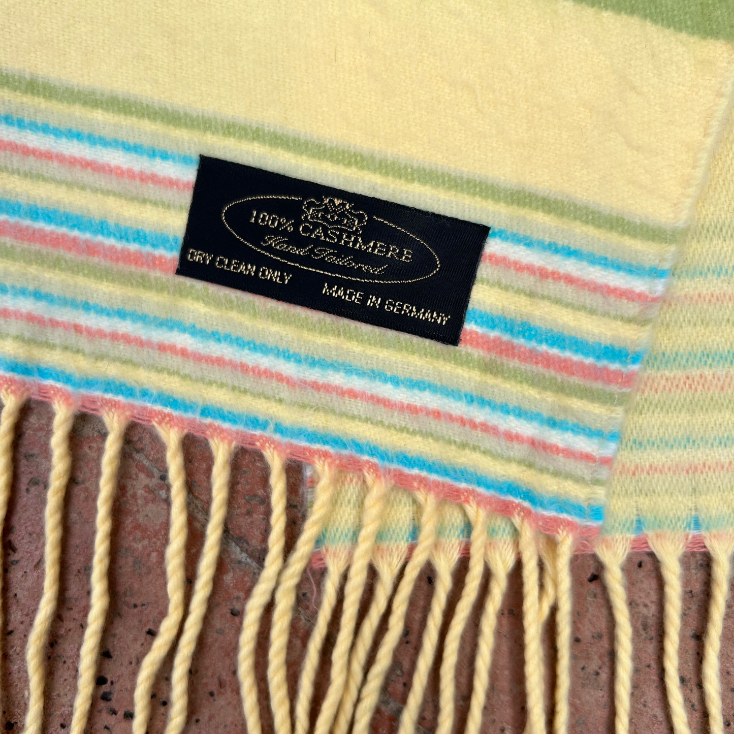 Vintage Cashmere Scarf ‘’Hand Tailored’’