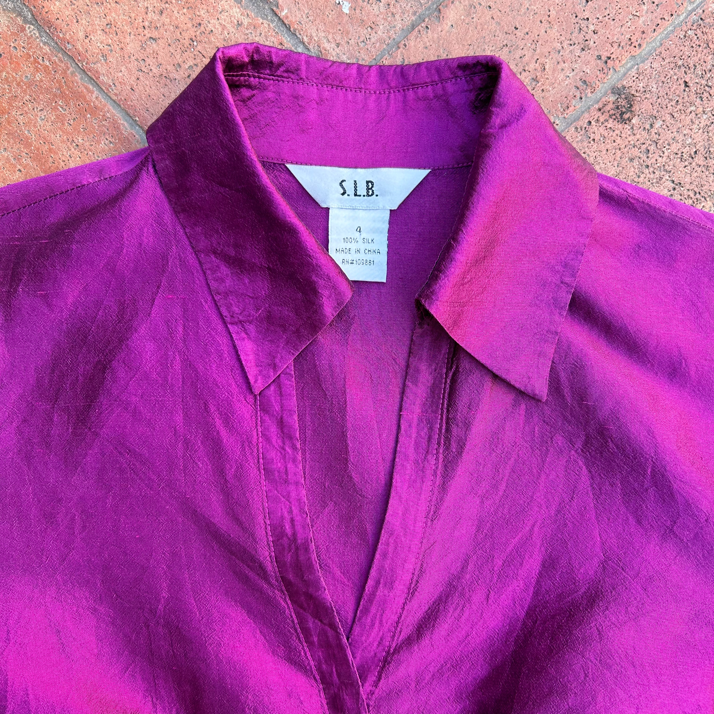 Vintage Silk Shirt ‘’S.L.B’’