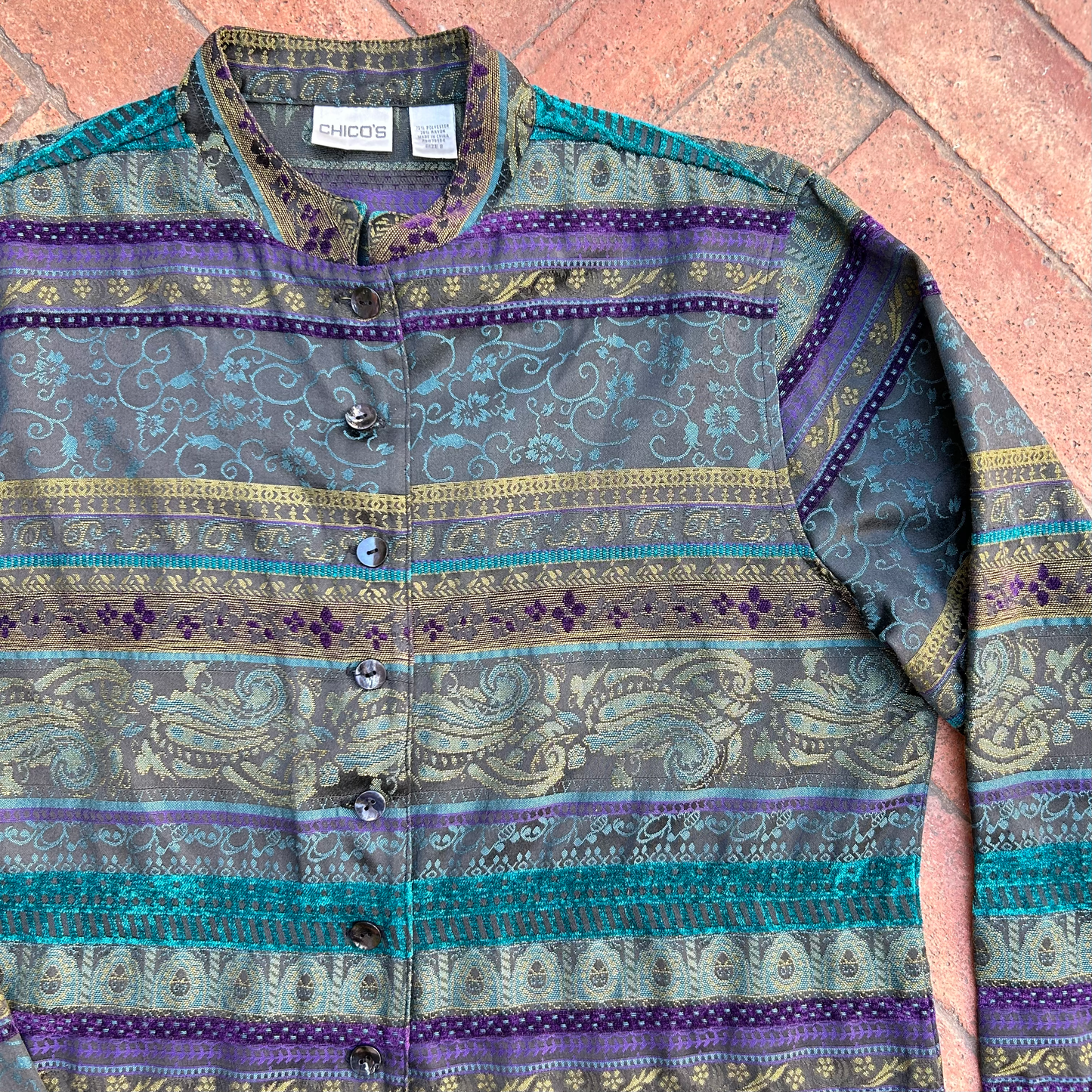 Vintage Jacquard Blend Jacket ‘’Chico’s’’