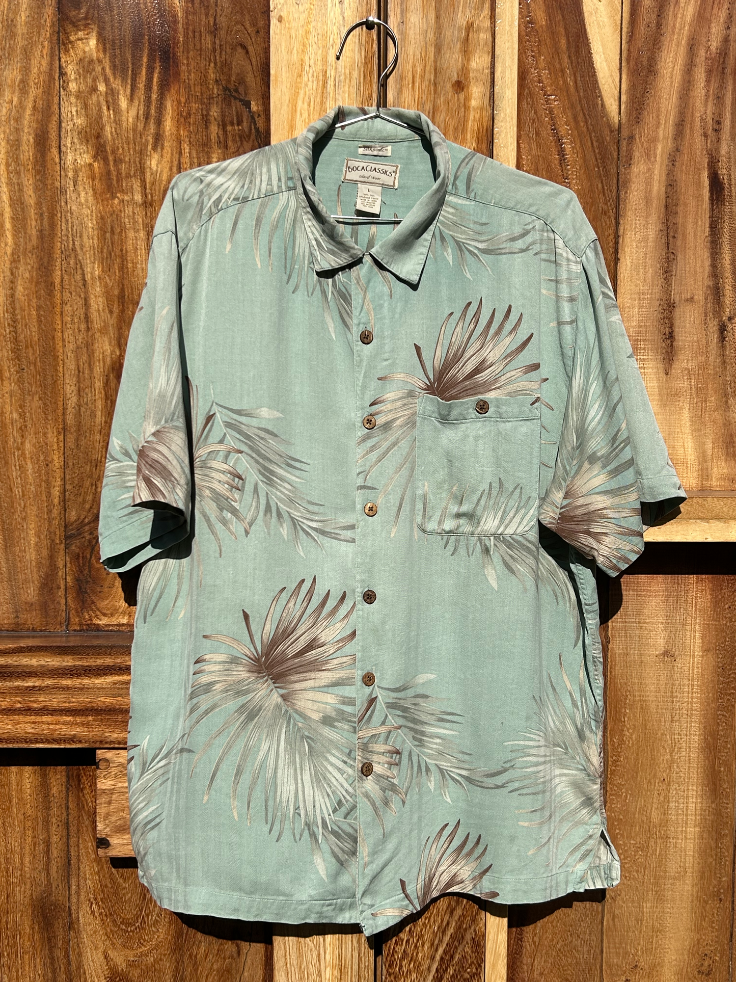 Vintage Silk Blend Shirt ‘’Boca Classics’'