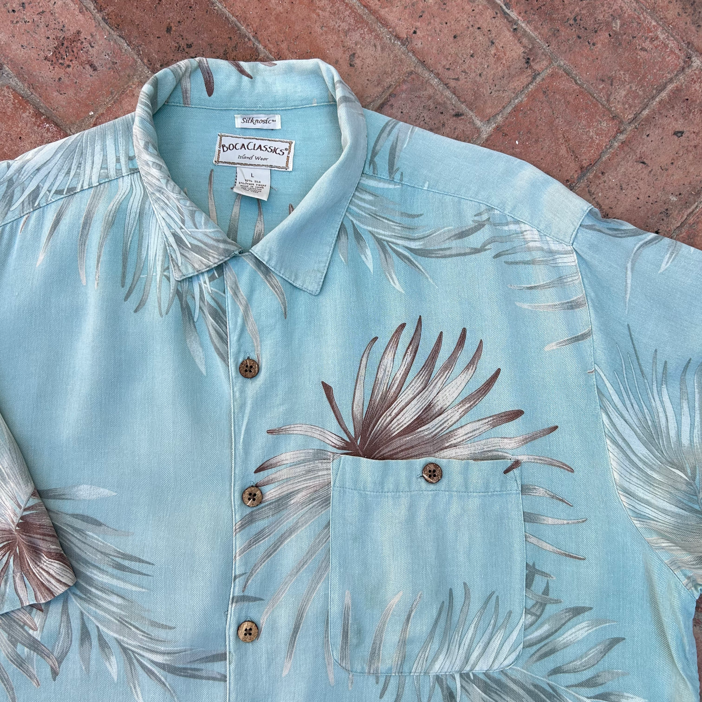 Vintage Silk Blend Shirt ‘’Boca Classics’'