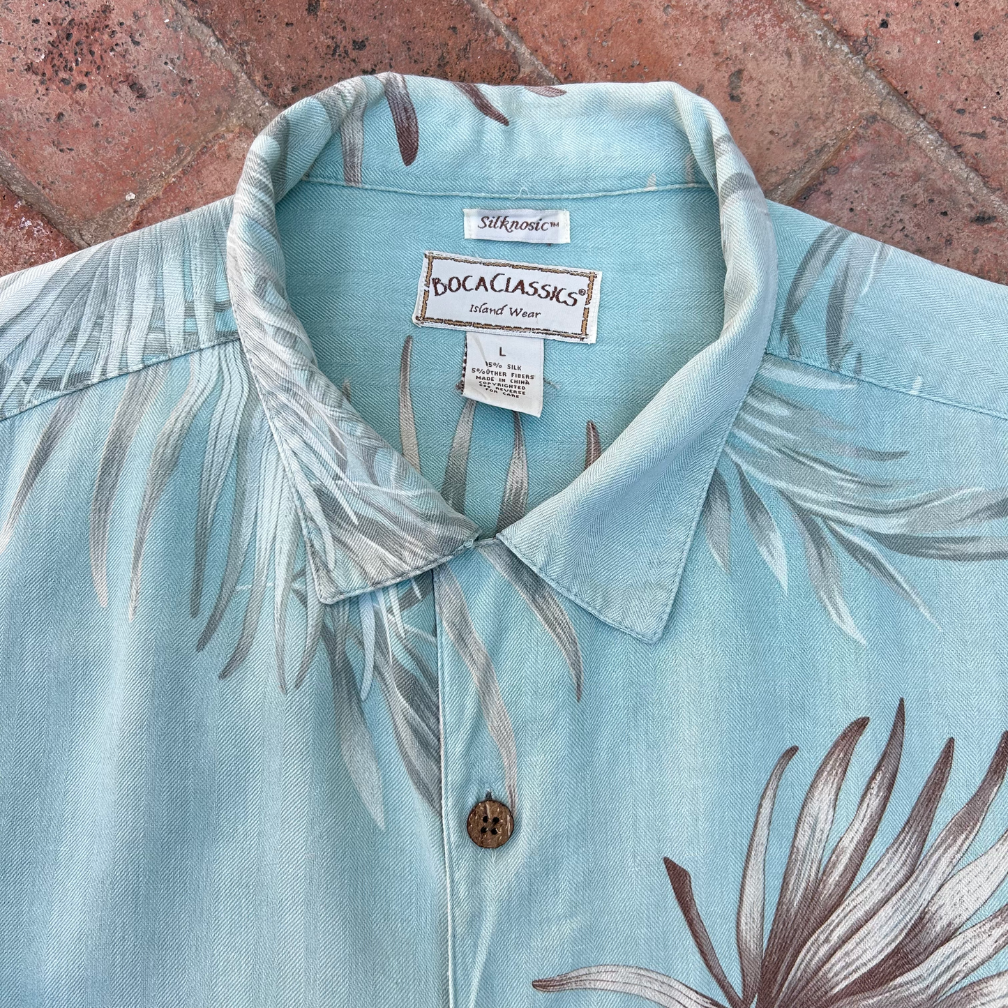 Vintage Silk Blend Shirt ‘’Boca Classics’'