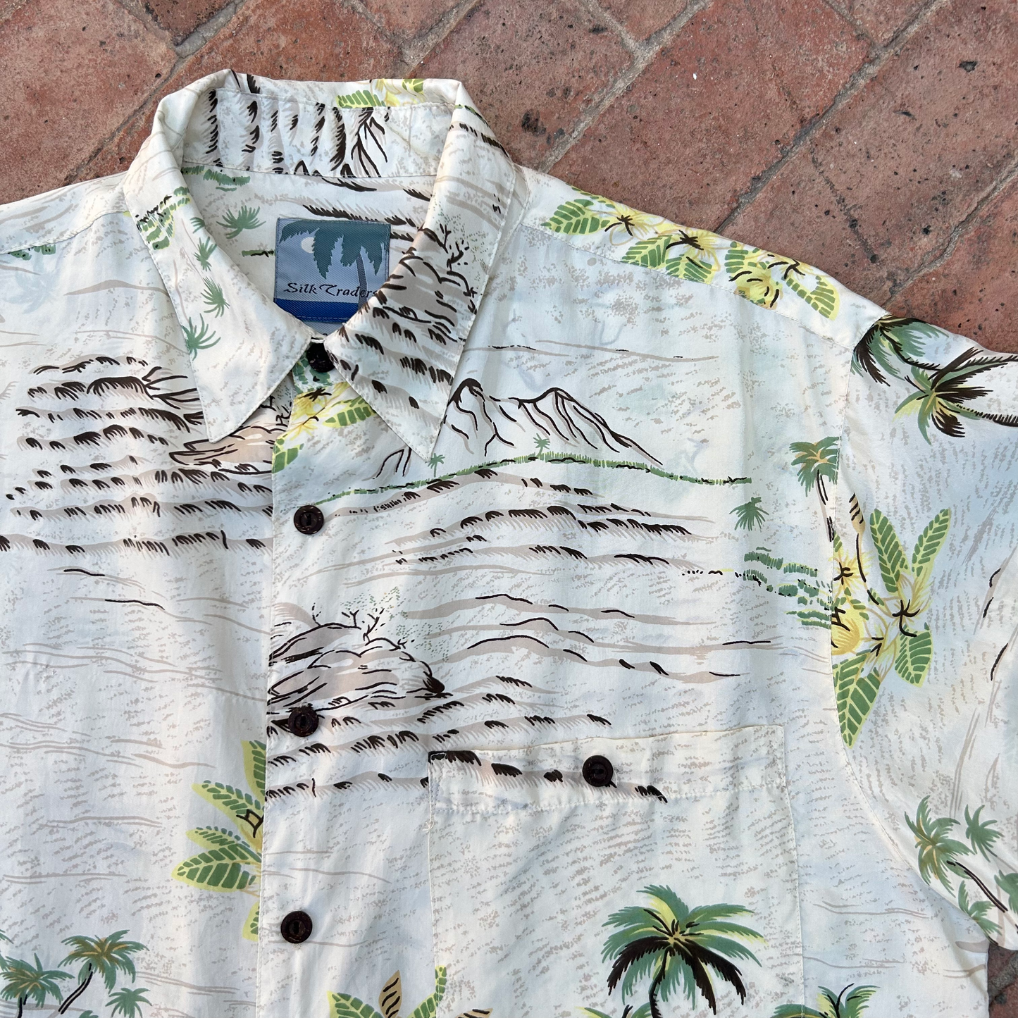 Vintage Silk Shirt ‘’Silk Traders’’