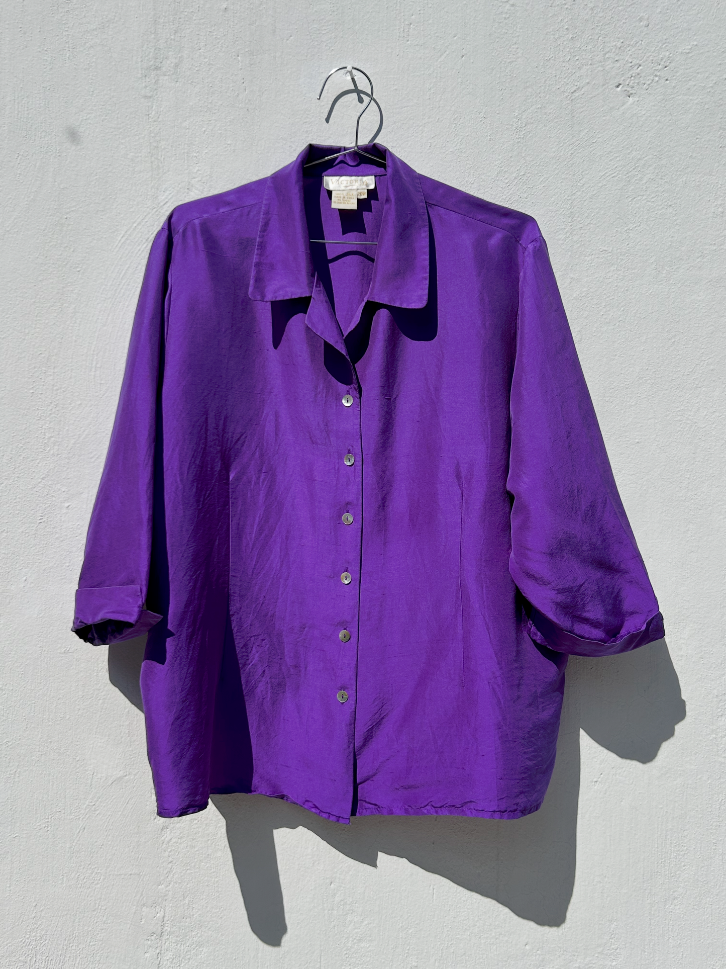 Vintage Silk Shirt ‘’Victoria Soie’’