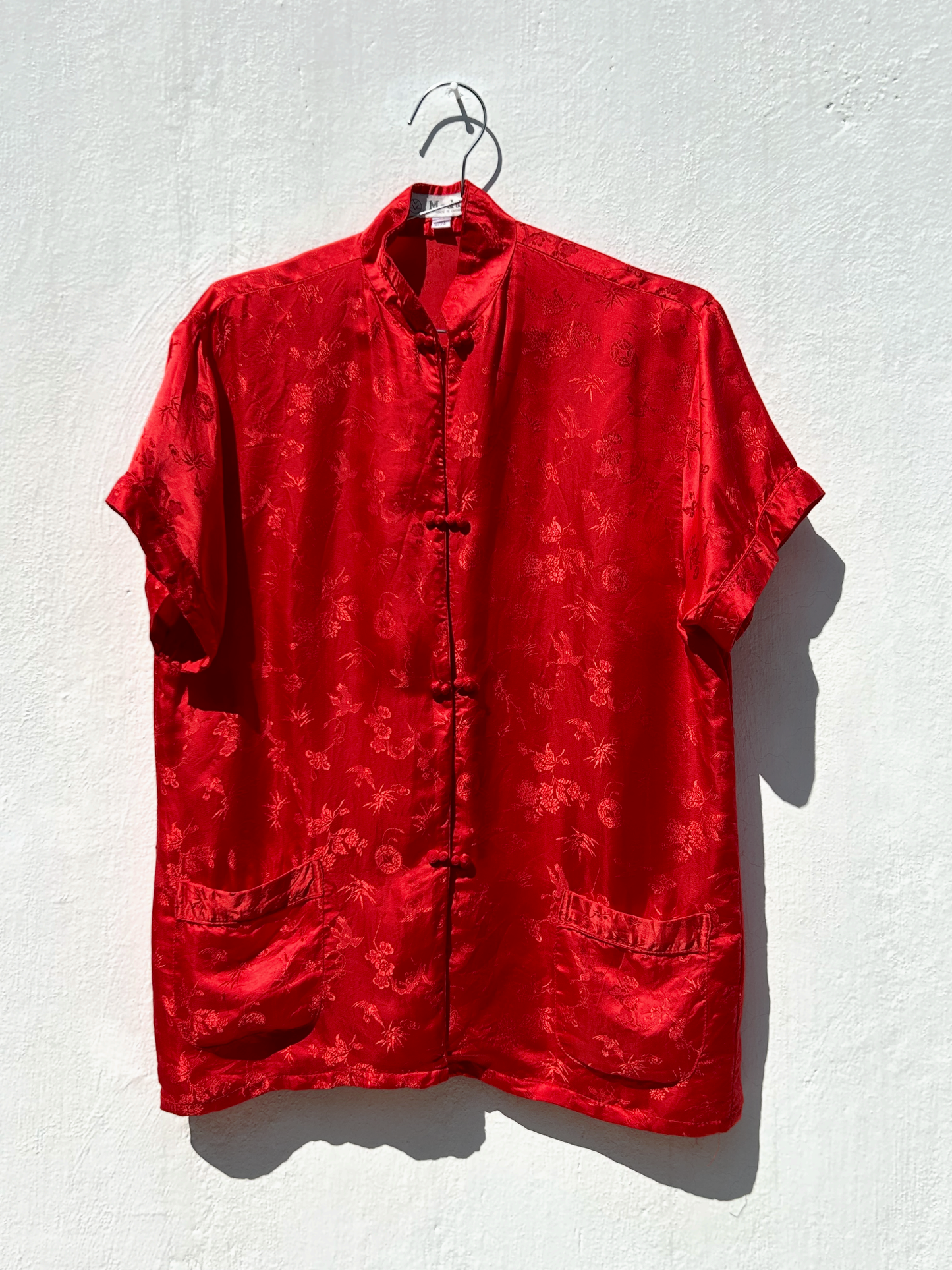 Vintage Silk Mandarin Collar Jacket ‘’Medal’’