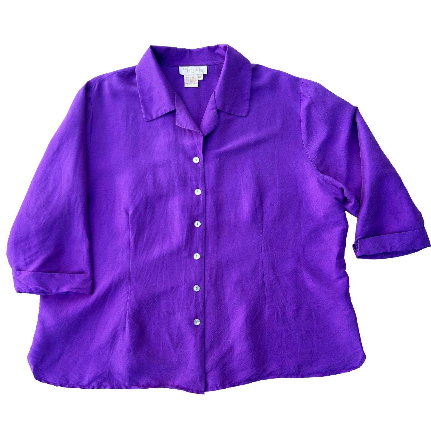 Vintage Silk Shirt ‘’Victoria Soie’’