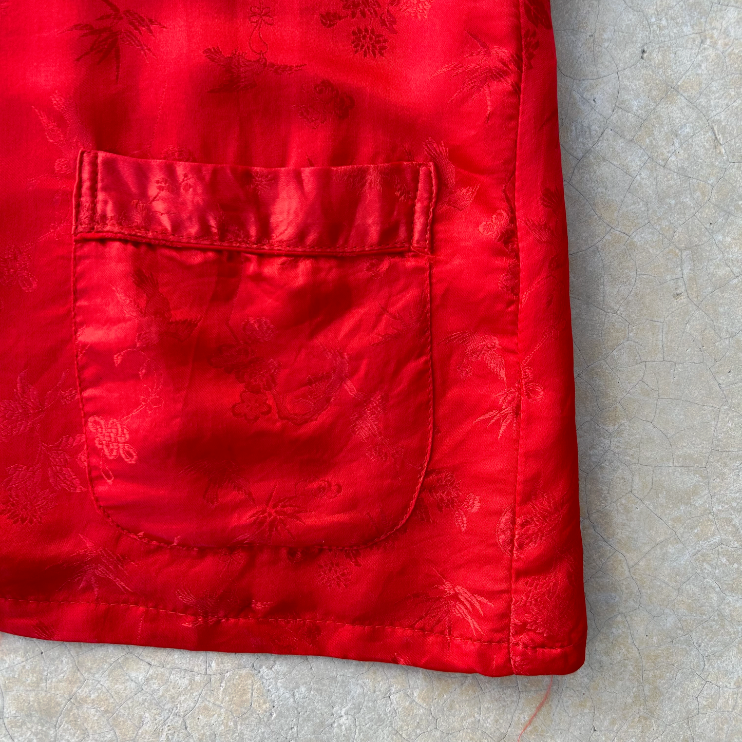 Vintage Silk Mandarin Collar Jacket ‘’Medal’’