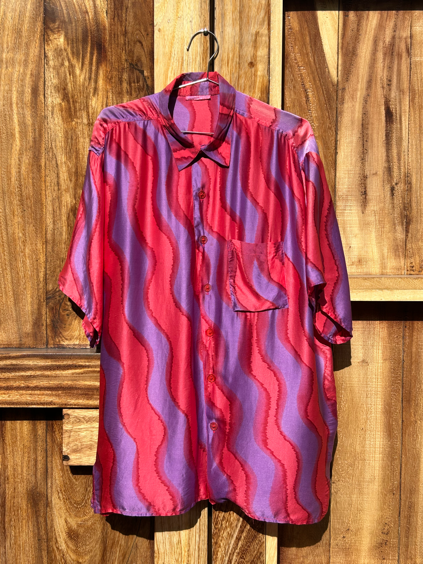 Vintage Silk Shirt ‘’Rainbow Jo’’