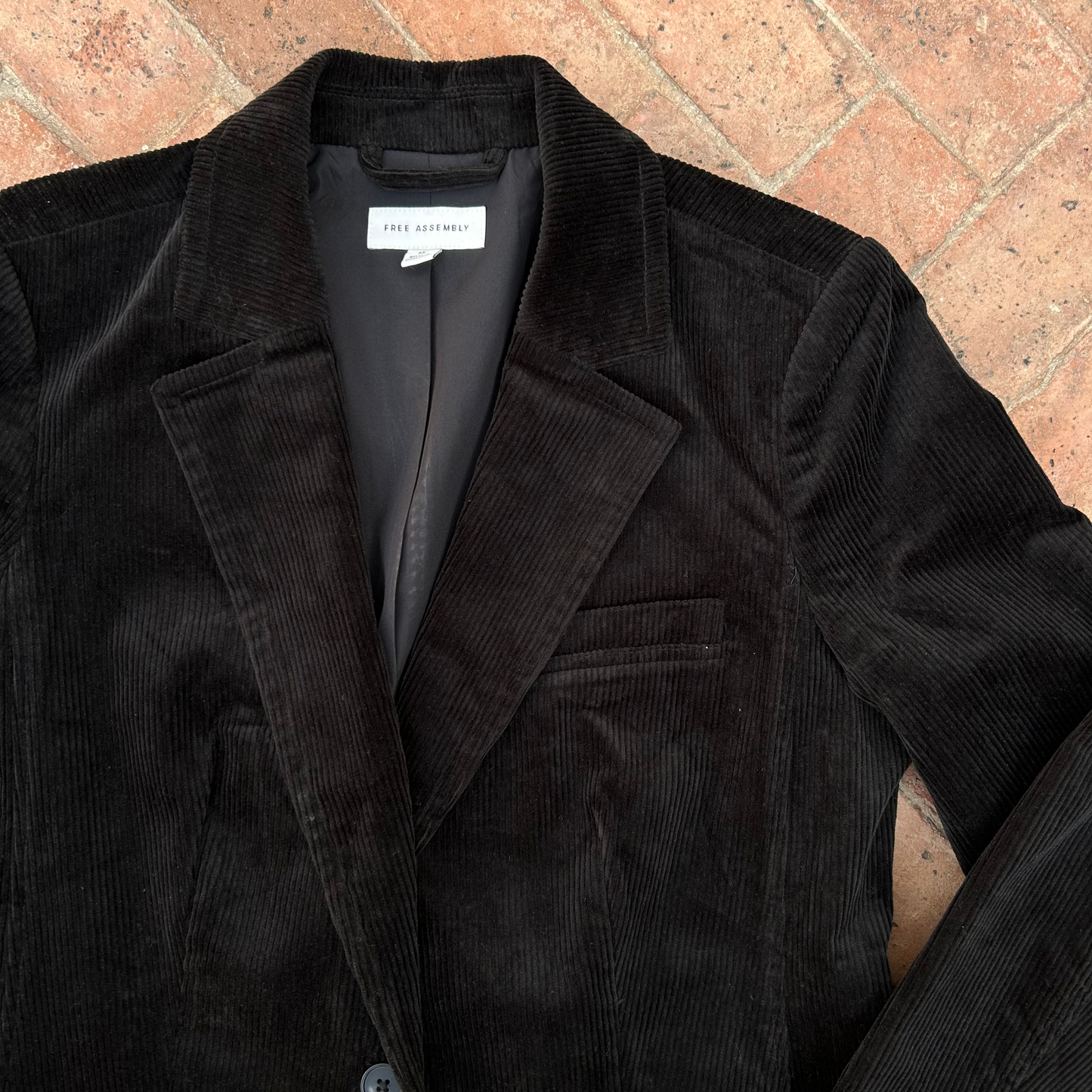 Cotton Velvet Corduroy Single Breasted Blazer ‘’Free Assembly’’