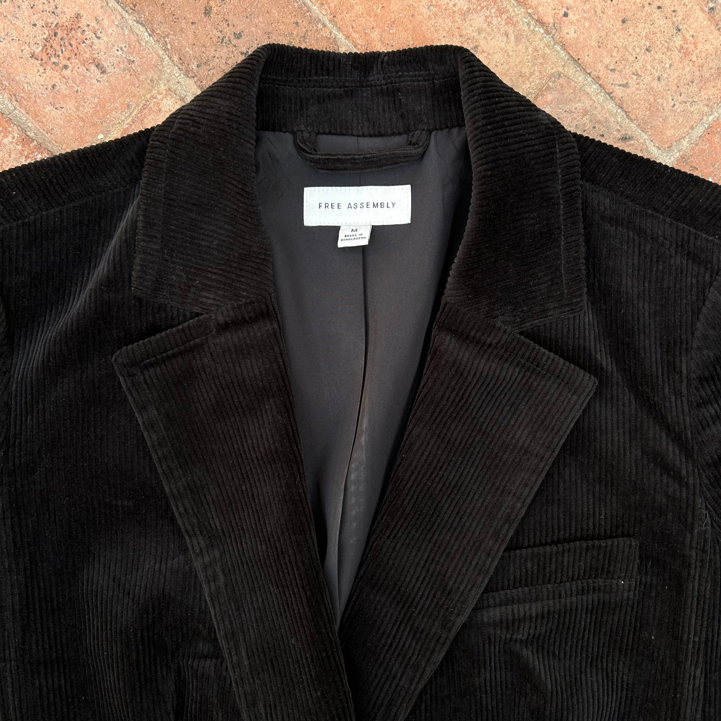 Cotton Velvet Corduroy Single Breasted Blazer ‘’Free Assembly’’