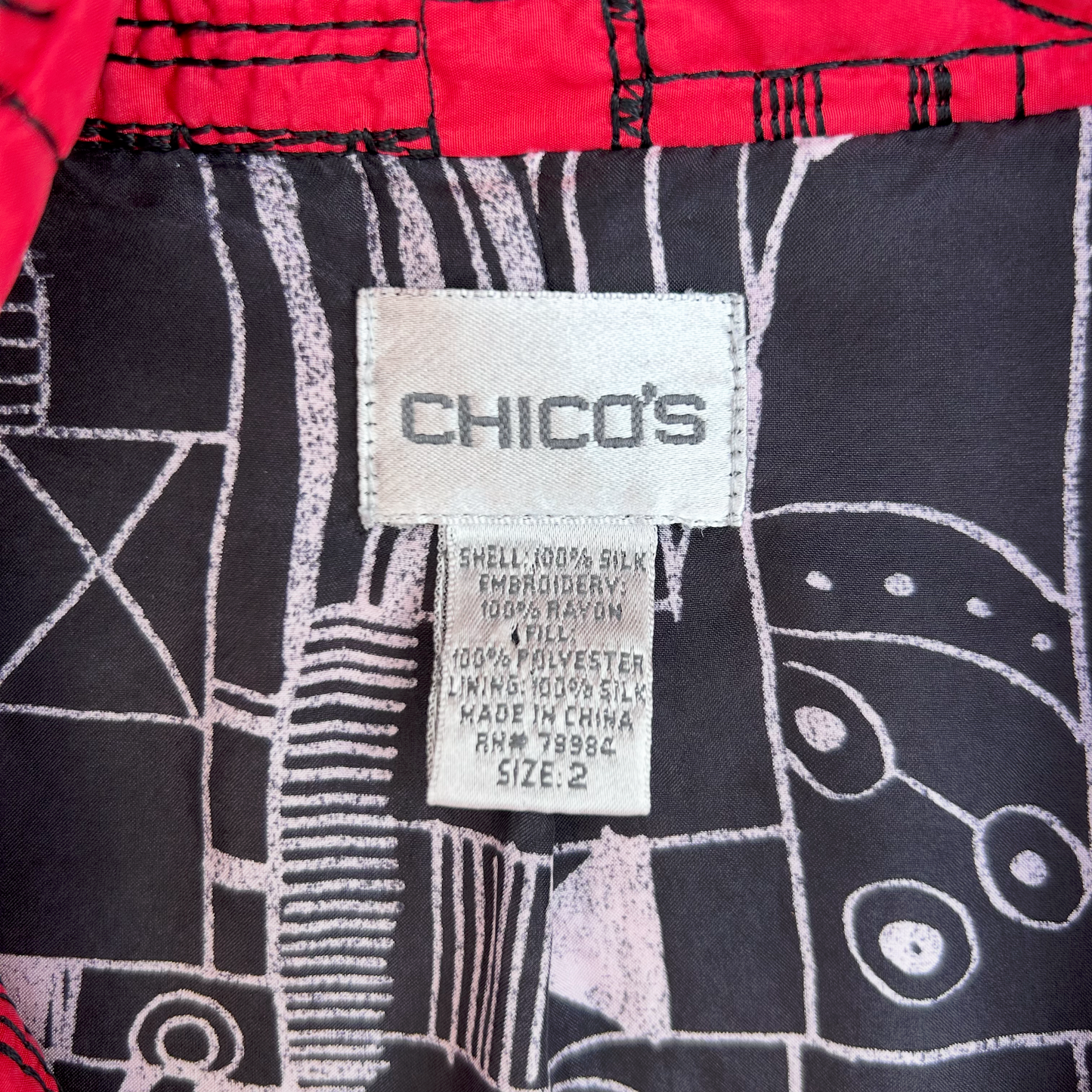 Vintage Silk Jacket ‘’Chico’s’