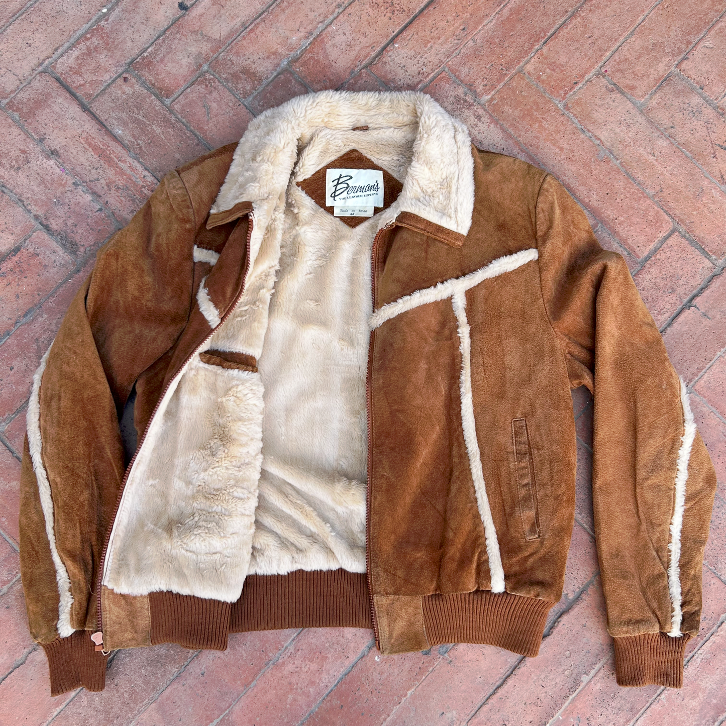 Vintage Leather Suede Jacket ‘’Berman’s’’