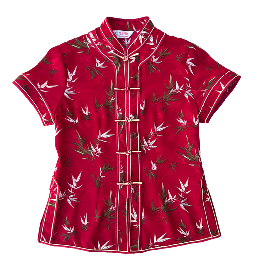 Short-Sleeved Tang Suit Shirt ‘’Suan Yan’’