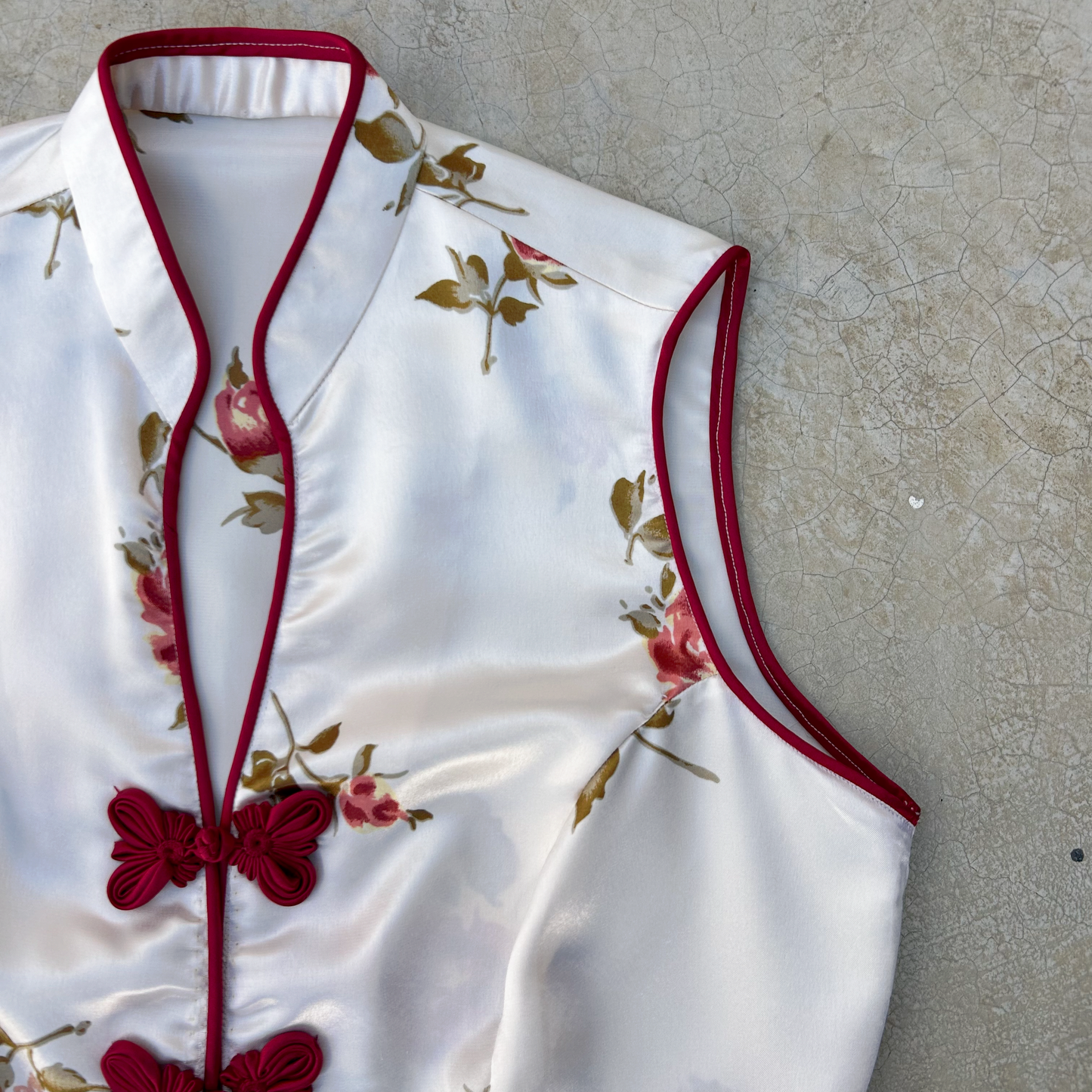 Satin Qipao(Cheongsam) Top ‘’Sin Marca’’