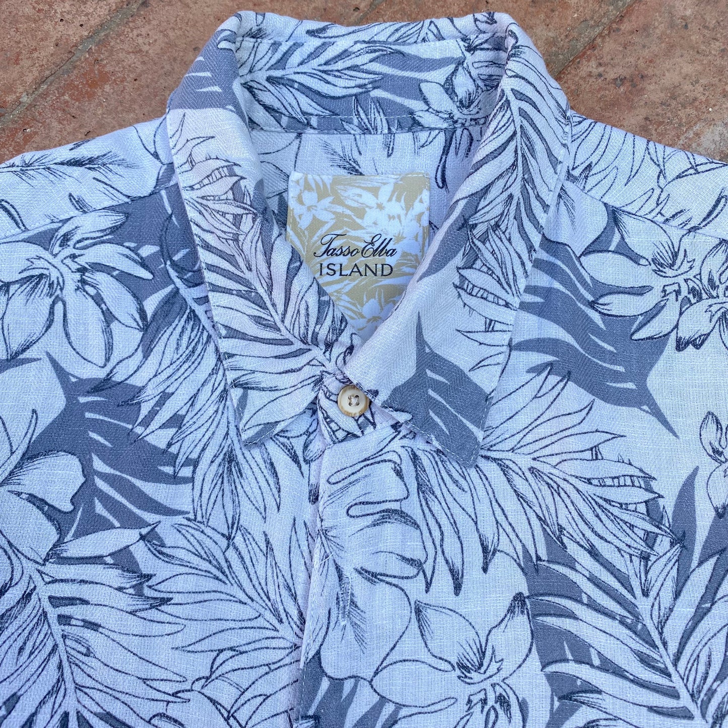 Hawaiian Silk Blend Shirt ‘’Tasso Elba’’