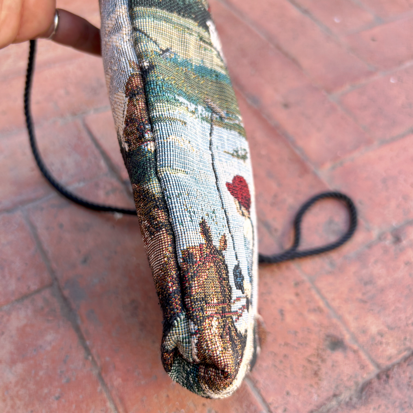 Vintage Jacquard Crossbody Bag ‘’Sin Marca’’